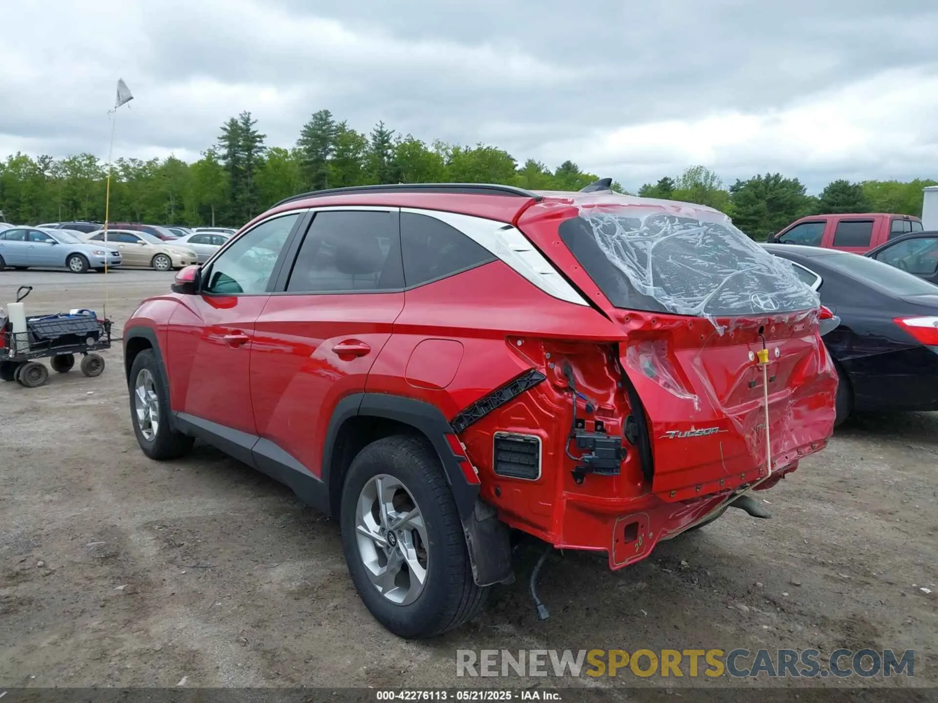 3 fotografías del automóvil dañado 5NMJBCAE7NH143920 HYUNDAI TUCSON 2022