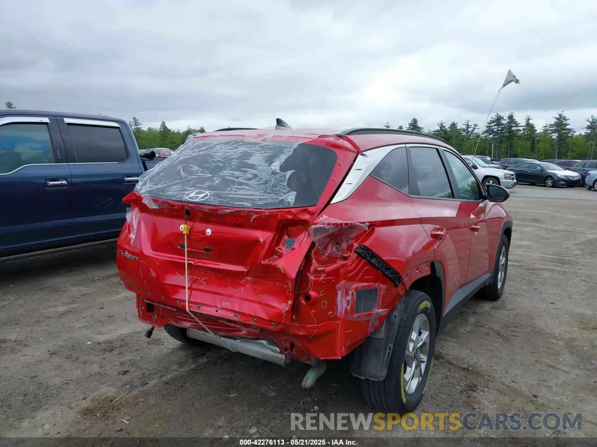 4 fotografías del automóvil dañado 5NMJBCAE7NH143920 HYUNDAI TUCSON 2022