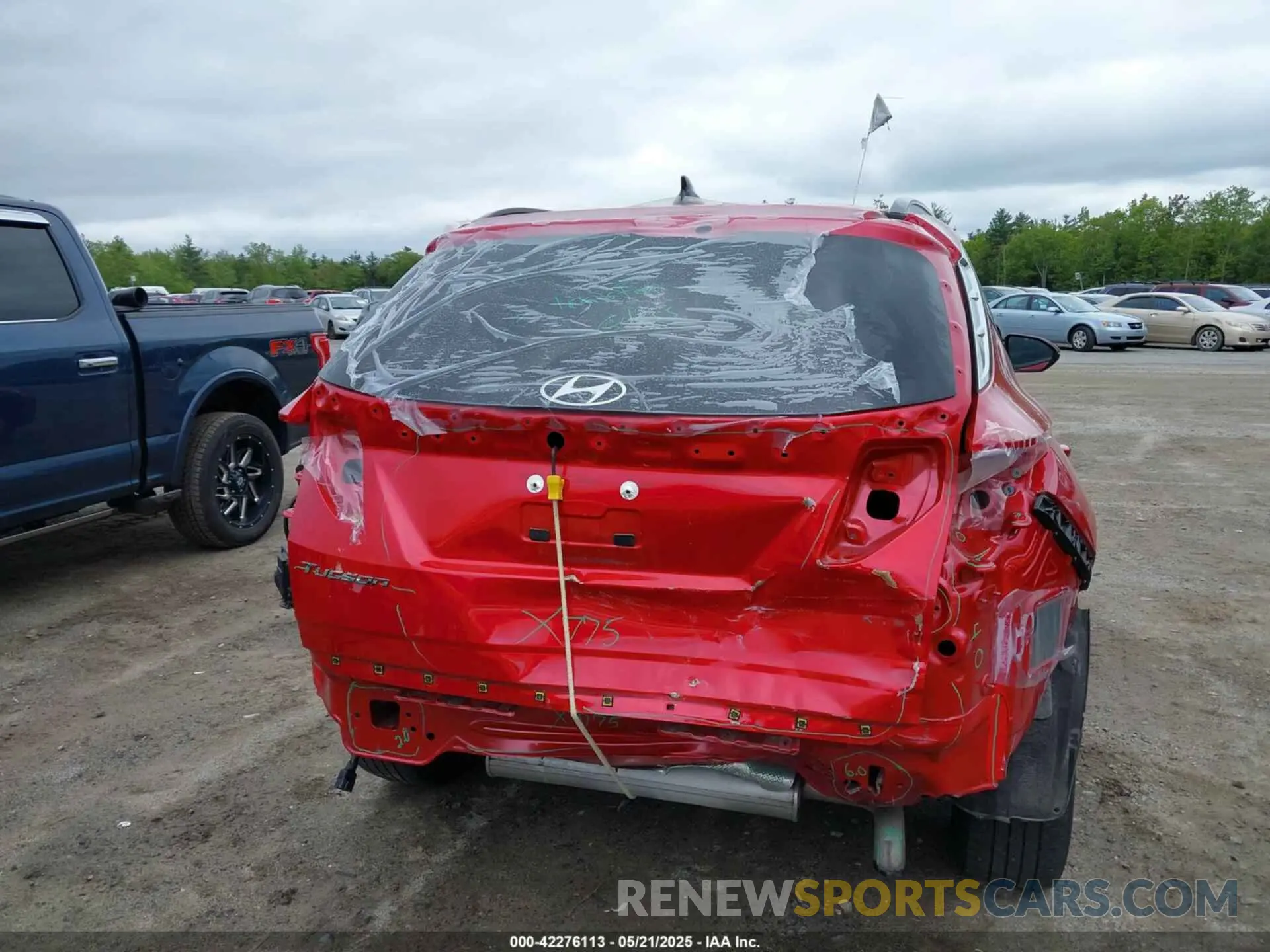 6 fotografías del automóvil dañado 5NMJBCAE7NH143920 HYUNDAI TUCSON 2022