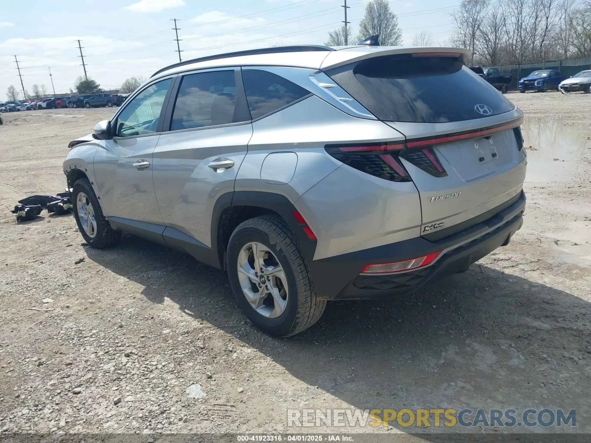 3 fotografías del automóvil dañado 5NMJBCAE8NH007635 HYUNDAI TUCSON 2022