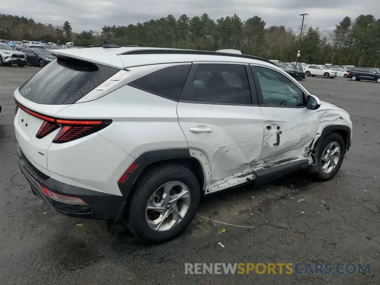 3 fotografías del automóvil dañado 5NMJBCAE8NH086319 HYUNDAI TUCSON 2022