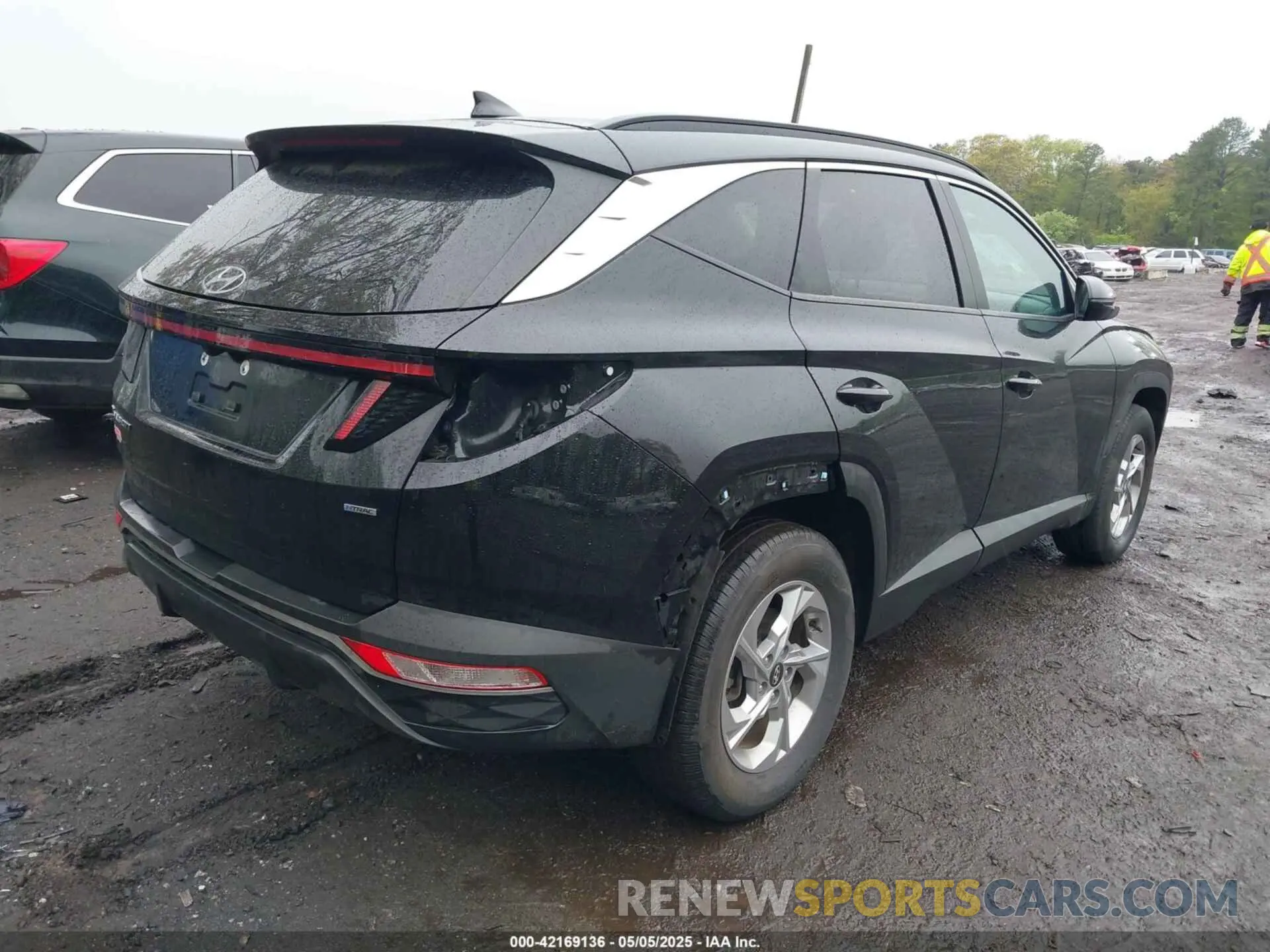 4 fotografías del automóvil dañado 5NMJBCAE9NH015906 HYUNDAI TUCSON 2022
