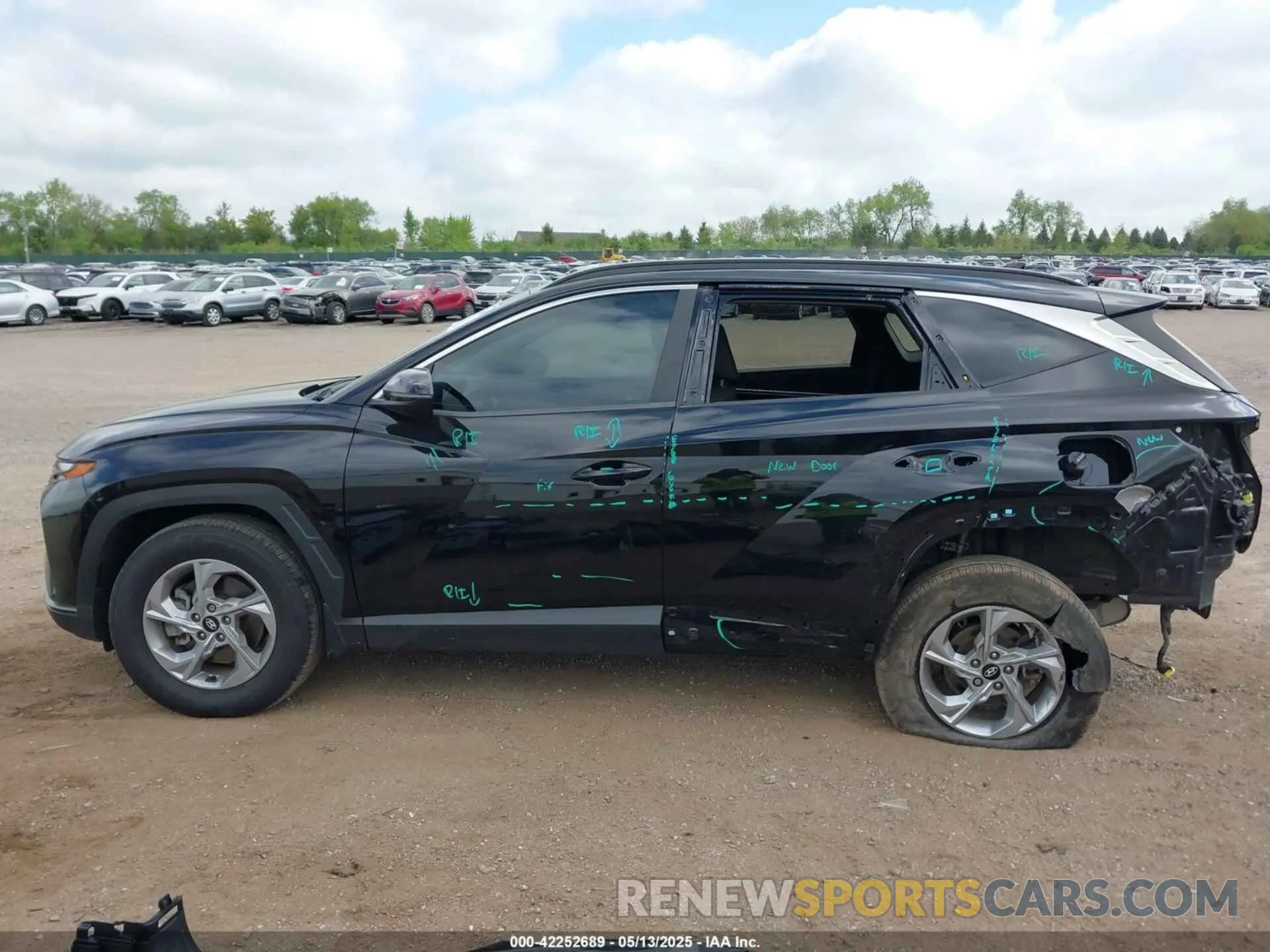 15 fotografías del automóvil dañado 5NMJBCAE9NH038148 HYUNDAI TUCSON 2022