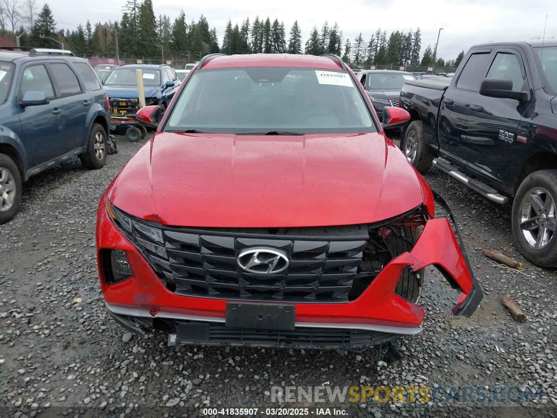 13 fotografías del automóvil dañado 5NMJBCAE9NH131106 HYUNDAI TUCSON 2022
