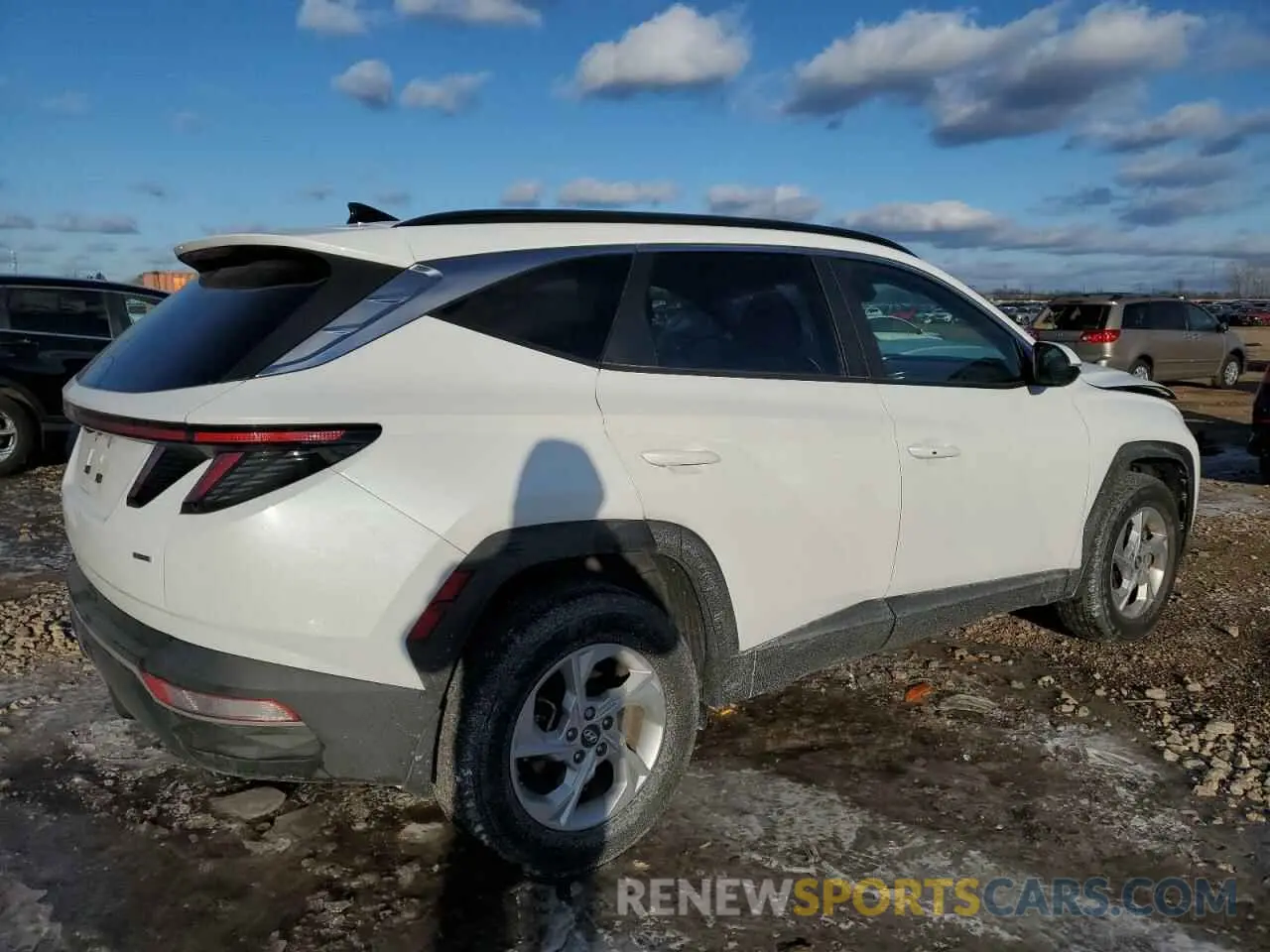 3 fotografías del automóvil dañado 5NMJBCAE9NH160038 HYUNDAI TUCSON 2022