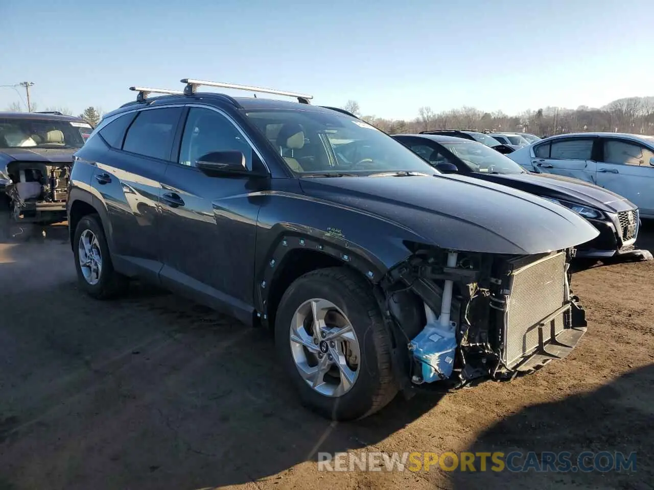 4 fotografías del automóvil dañado 5NMJBCAEXNH155186 HYUNDAI TUCSON 2022