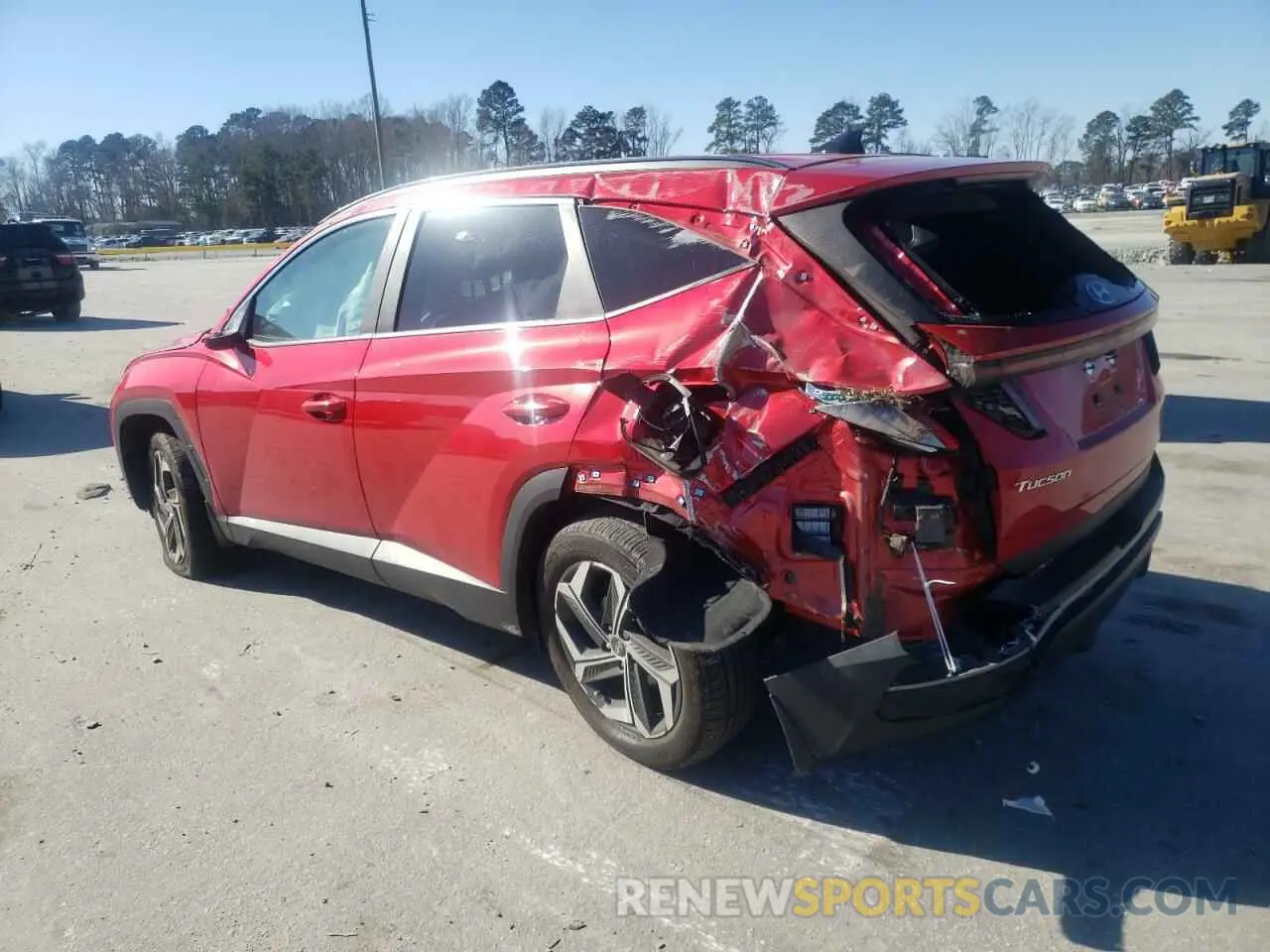 2 fotografías del automóvil dañado 5NMJC3AE0NH127216 HYUNDAI TUCSON 2022
