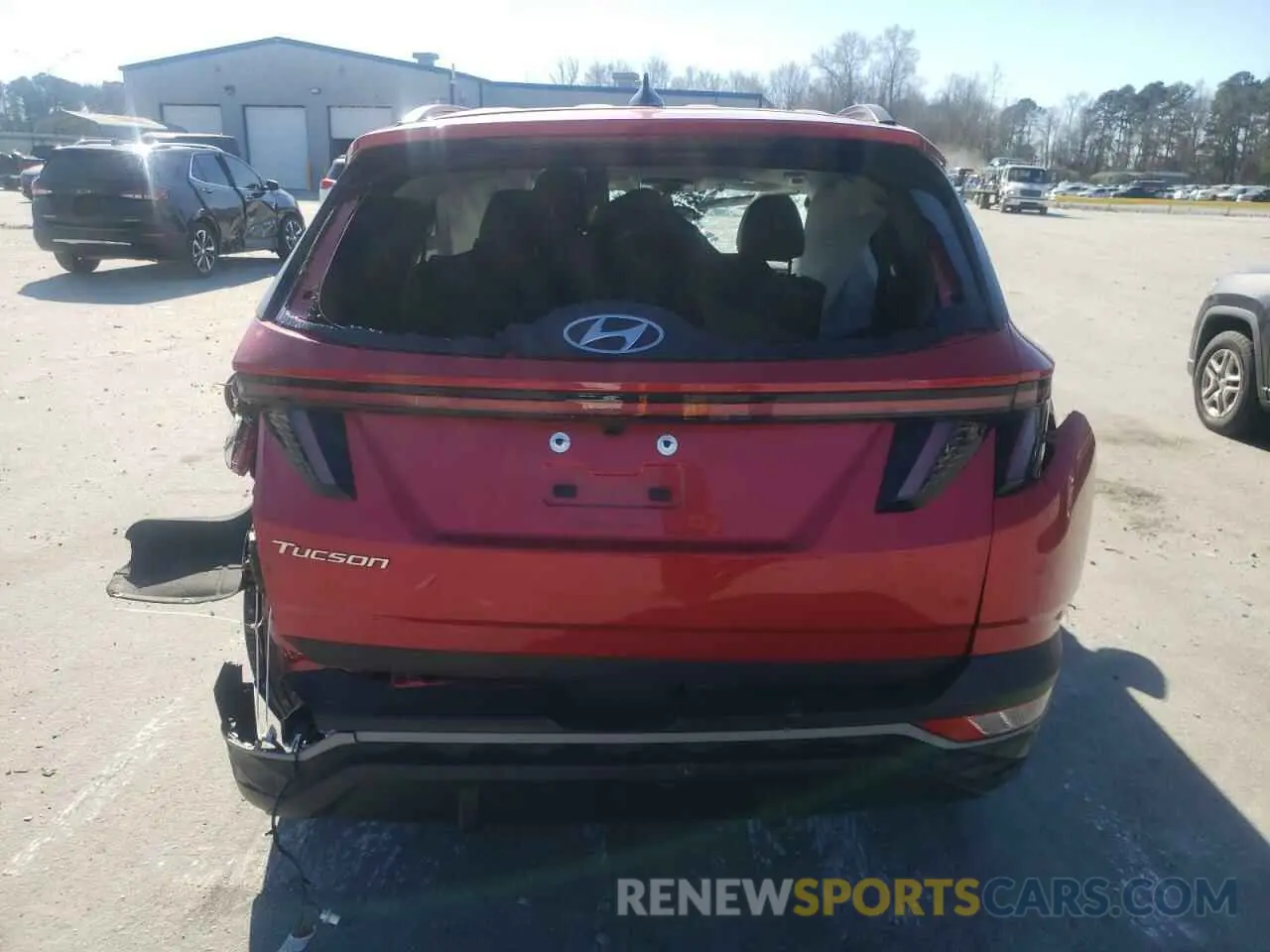 6 fotografías del automóvil dañado 5NMJC3AE0NH127216 HYUNDAI TUCSON 2022