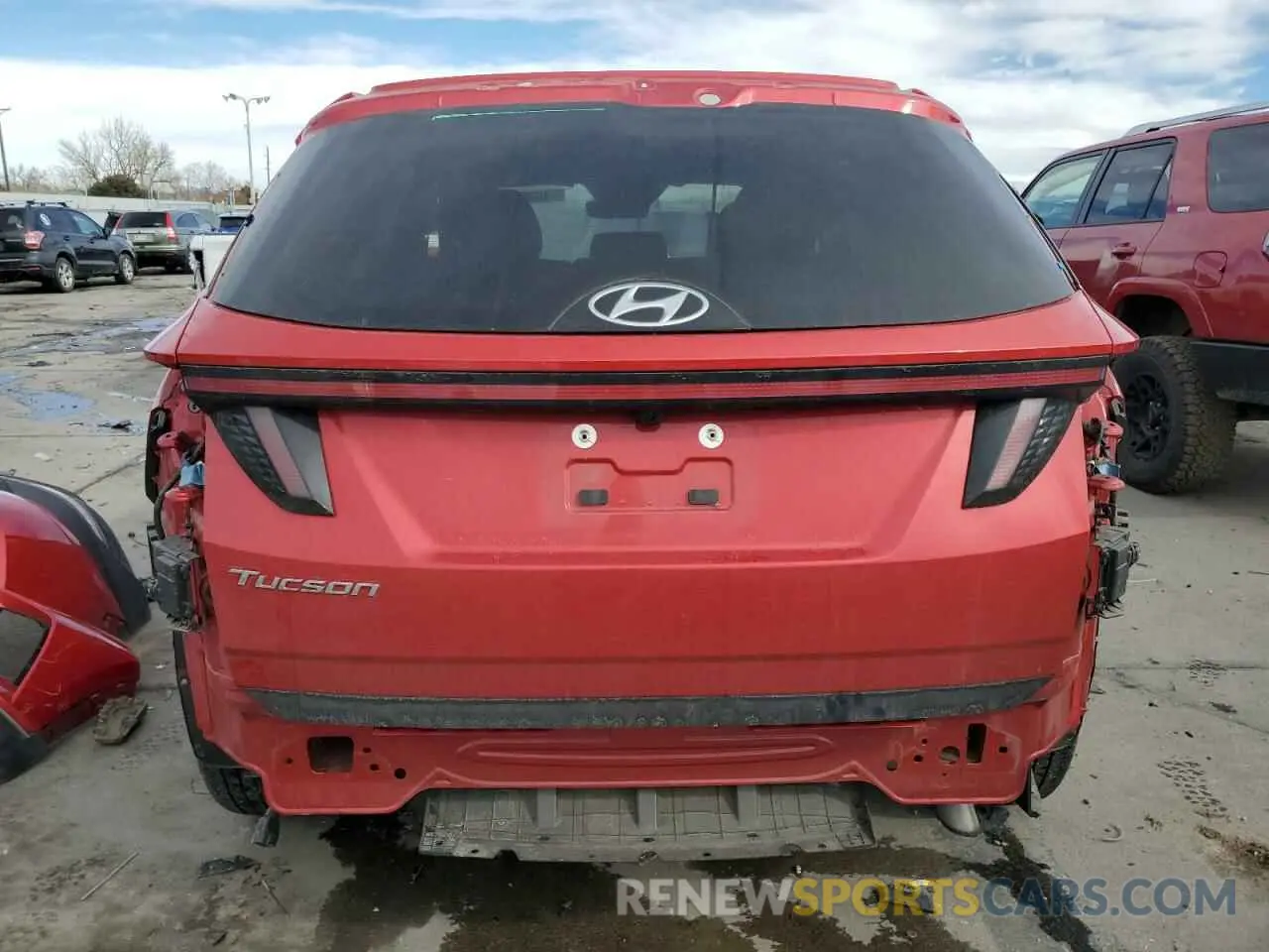 6 fotografías del automóvil dañado 5NMJC3AE1NH088460 HYUNDAI TUCSON 2022