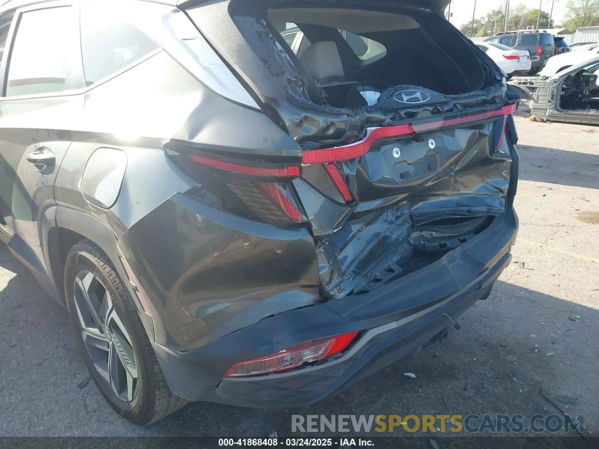 6 fotografías del automóvil dañado 5NMJC3AE1NH152514 HYUNDAI TUCSON 2022