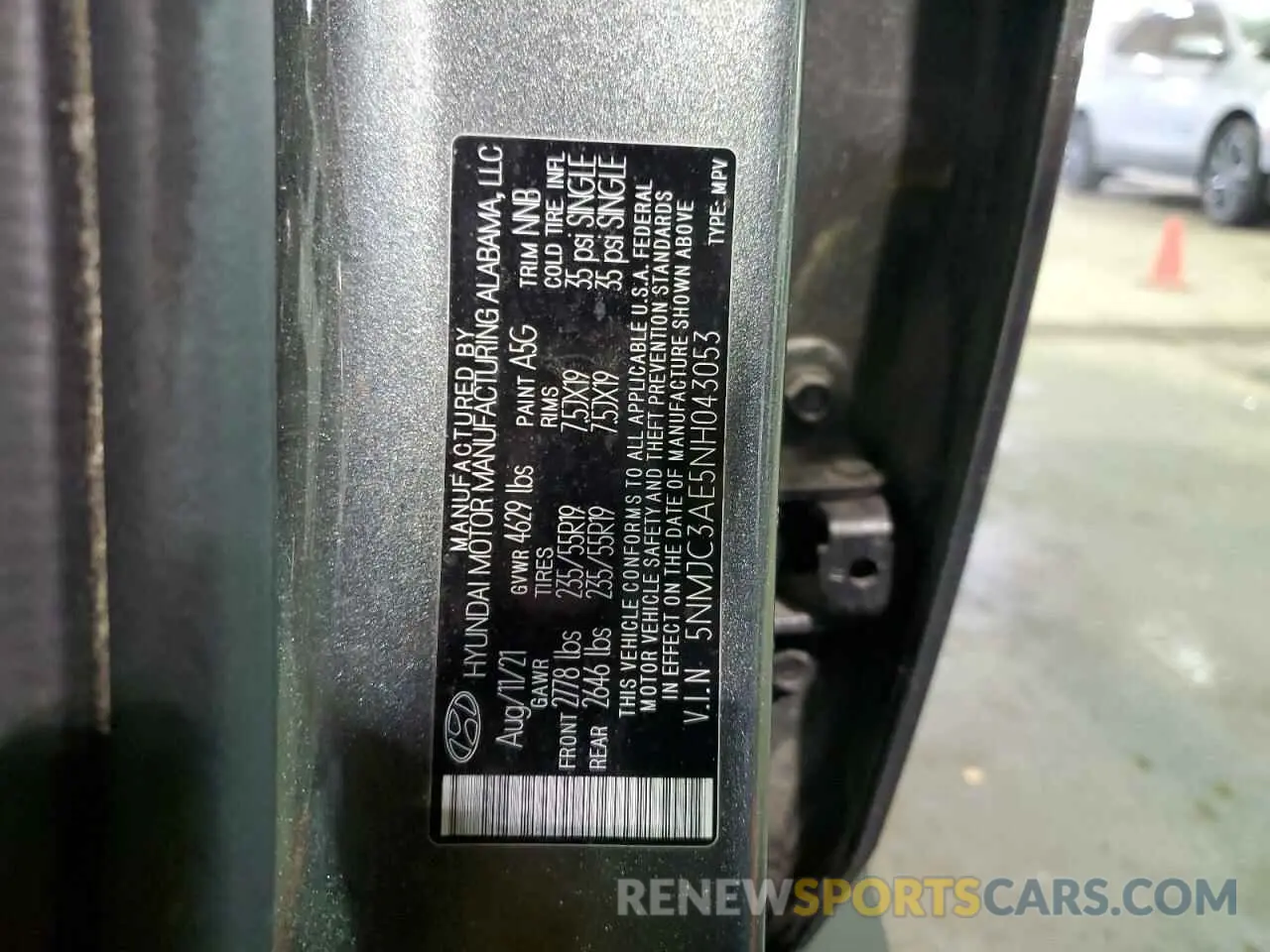 13 fotografías del automóvil dañado 5NMJC3AE5NH043053 HYUNDAI TUCSON 2022