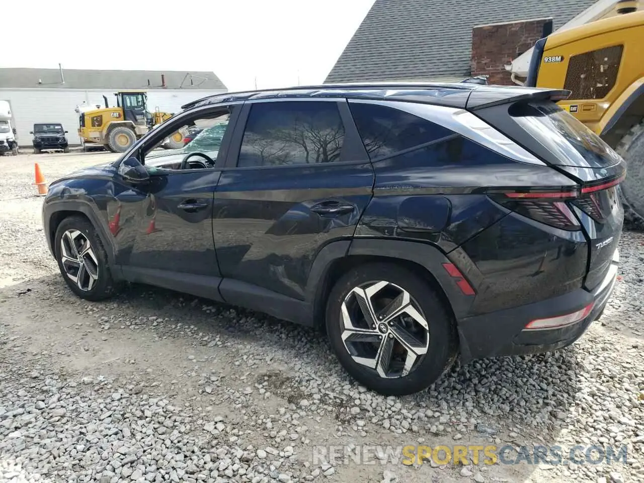 2 fotografías del automóvil dañado 5NMJC3AE5NH149471 HYUNDAI TUCSON 2022