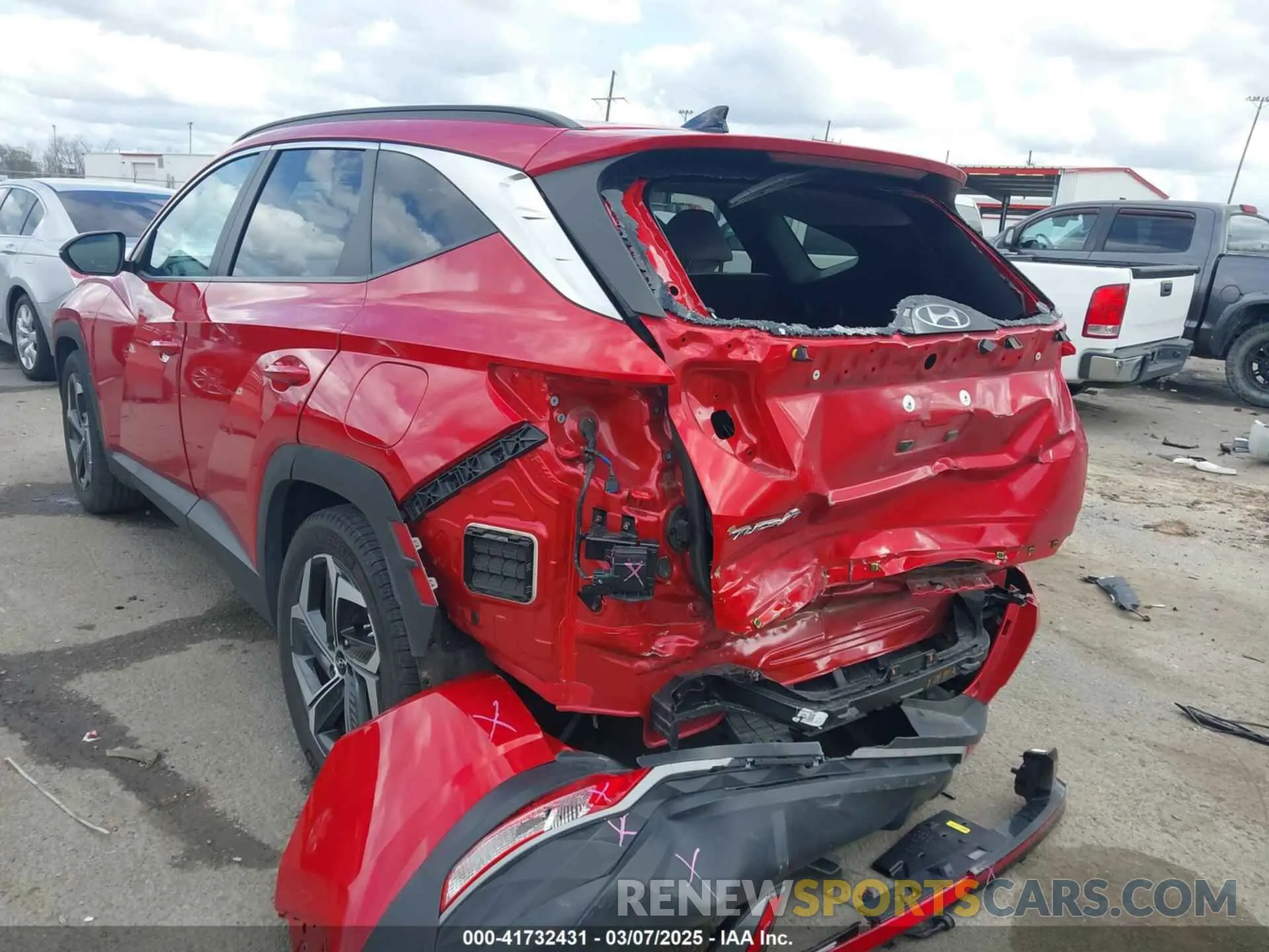 3 fotografías del automóvil dañado 5NMJC3AE7NH094392 HYUNDAI TUCSON 2022