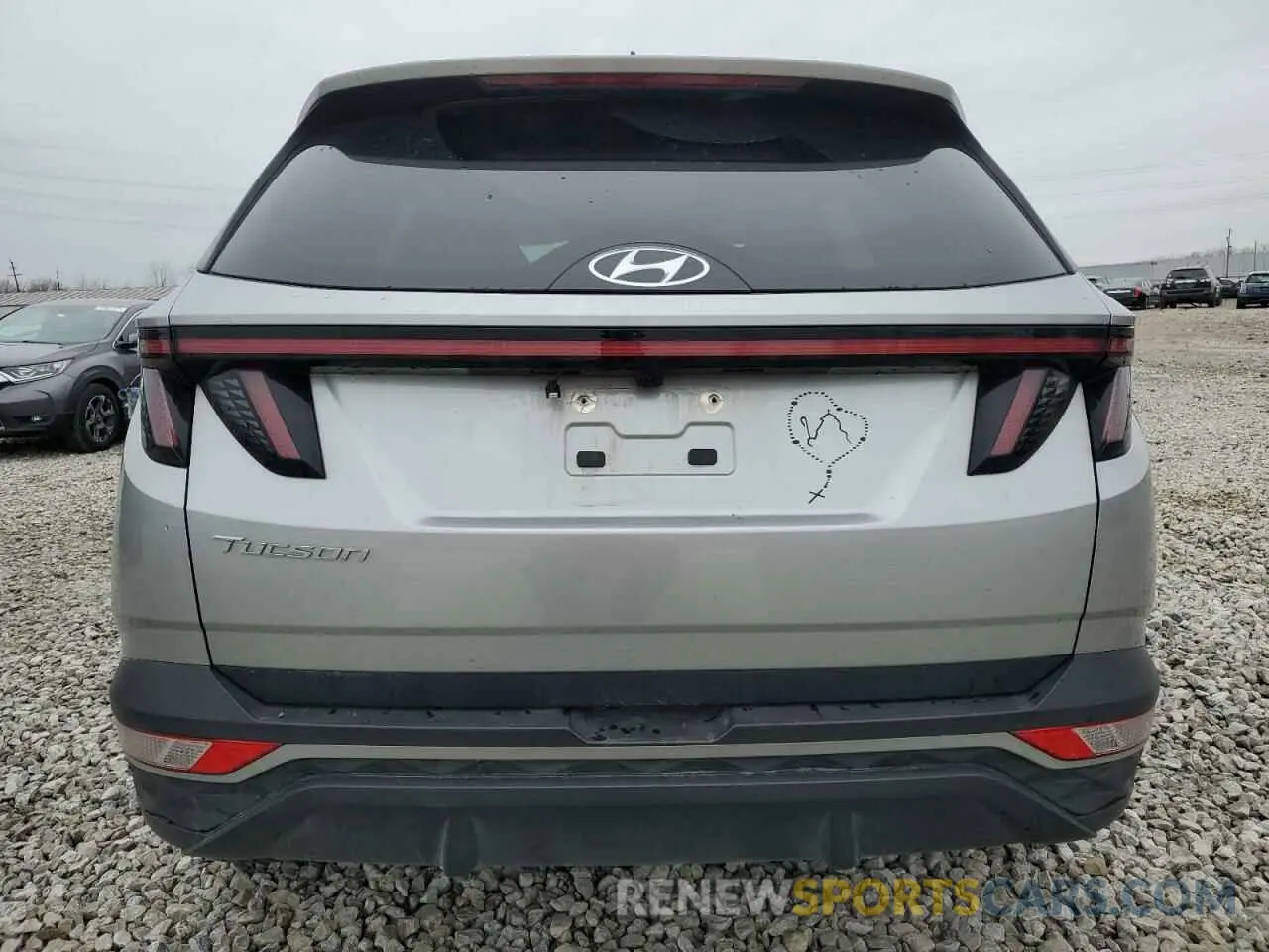 6 fotografías del automóvil dañado 5NMJC3AE9NH138036 HYUNDAI TUCSON 2022