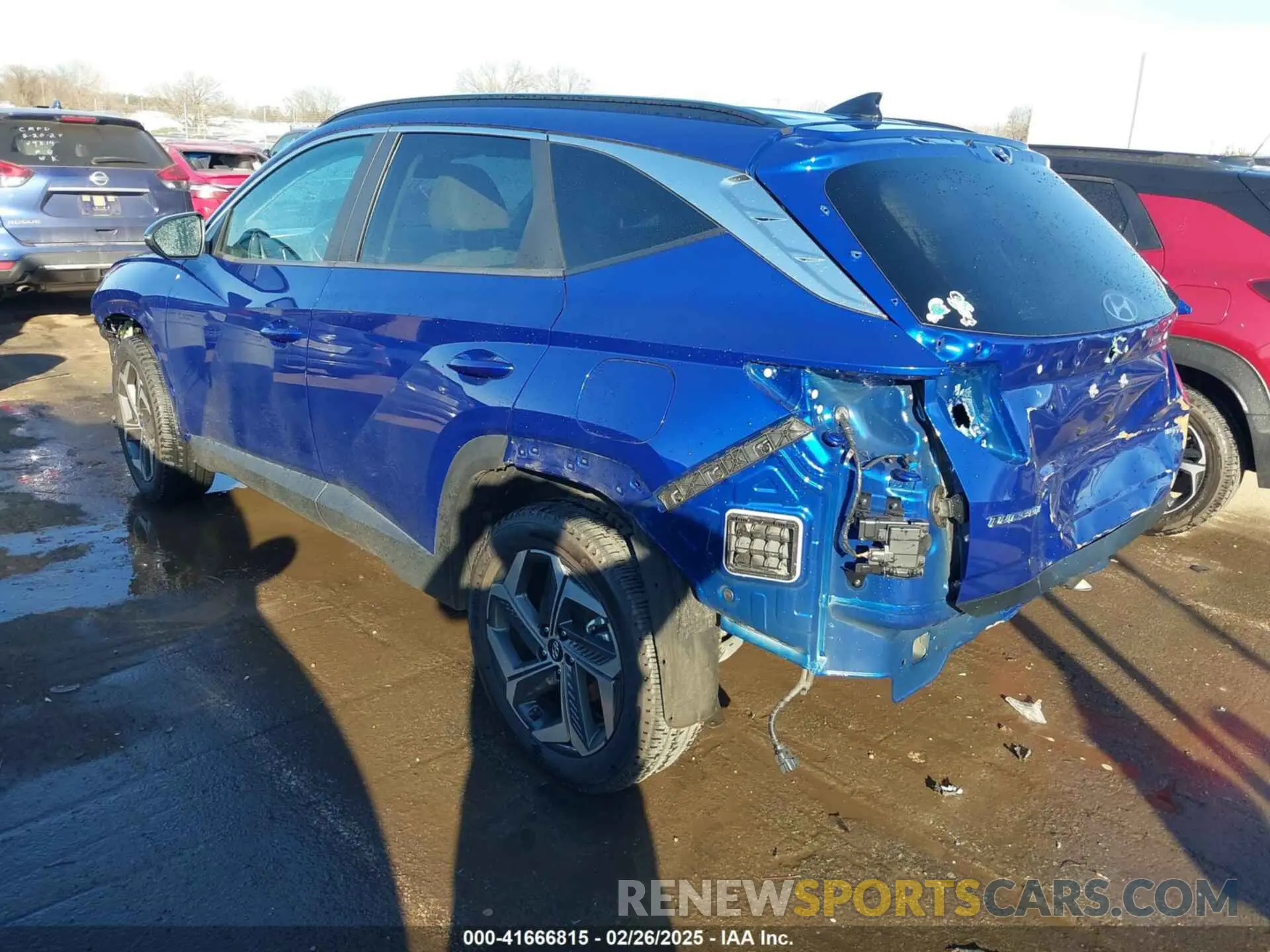3 fotografías del automóvil dañado 5NMJCCAE0NH004757 HYUNDAI TUCSON 2022