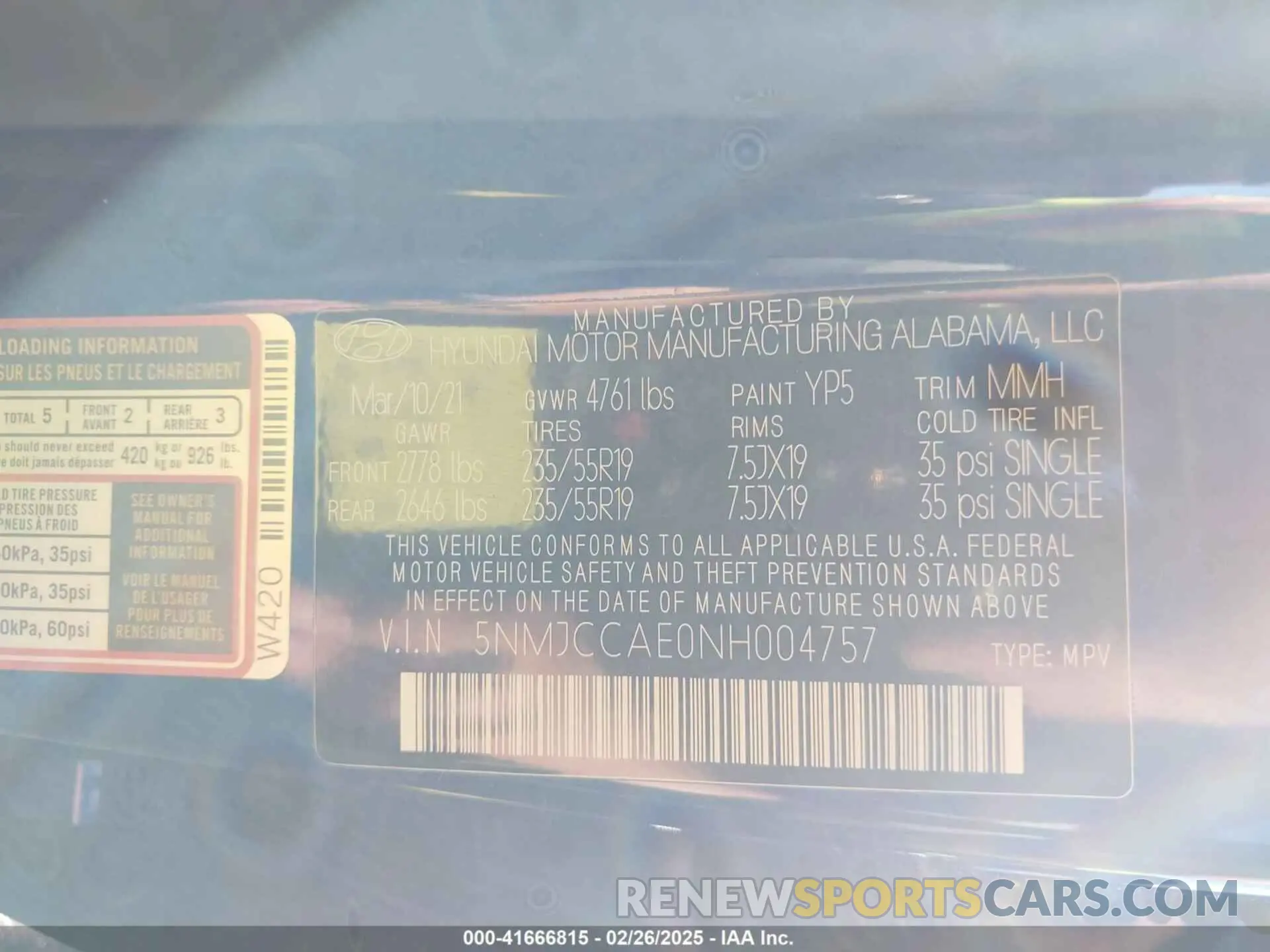 9 fotografías del automóvil dañado 5NMJCCAE0NH004757 HYUNDAI TUCSON 2022