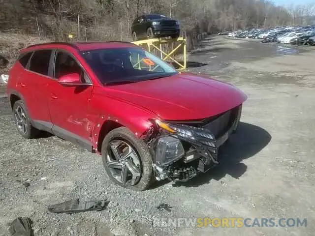 13 fotografías del automóvil dañado 5NMJCCAE1NH014262 HYUNDAI TUCSON 2022