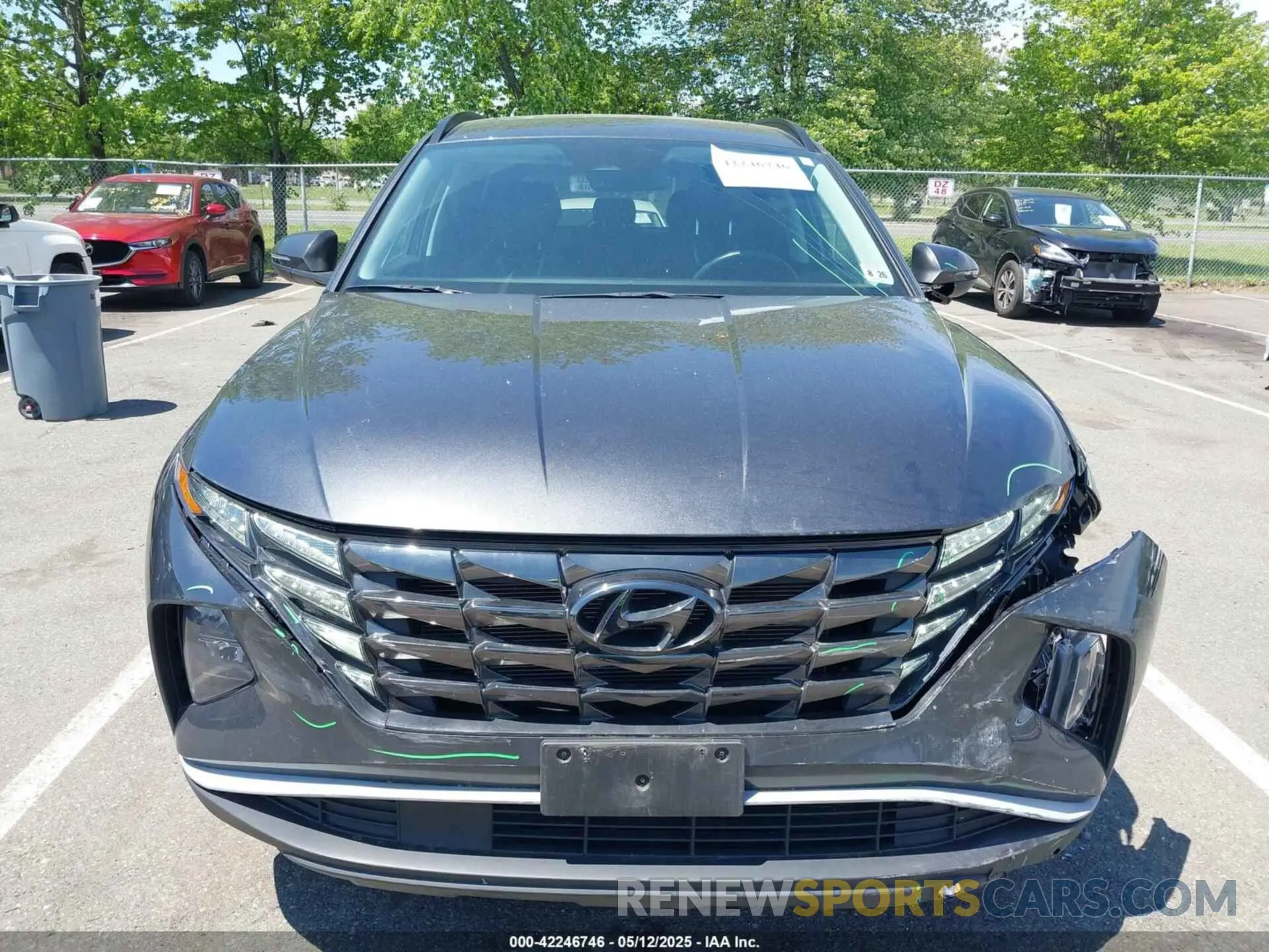 12 fotografías del automóvil dañado 5NMJCCAE1NH017789 HYUNDAI TUCSON 2022