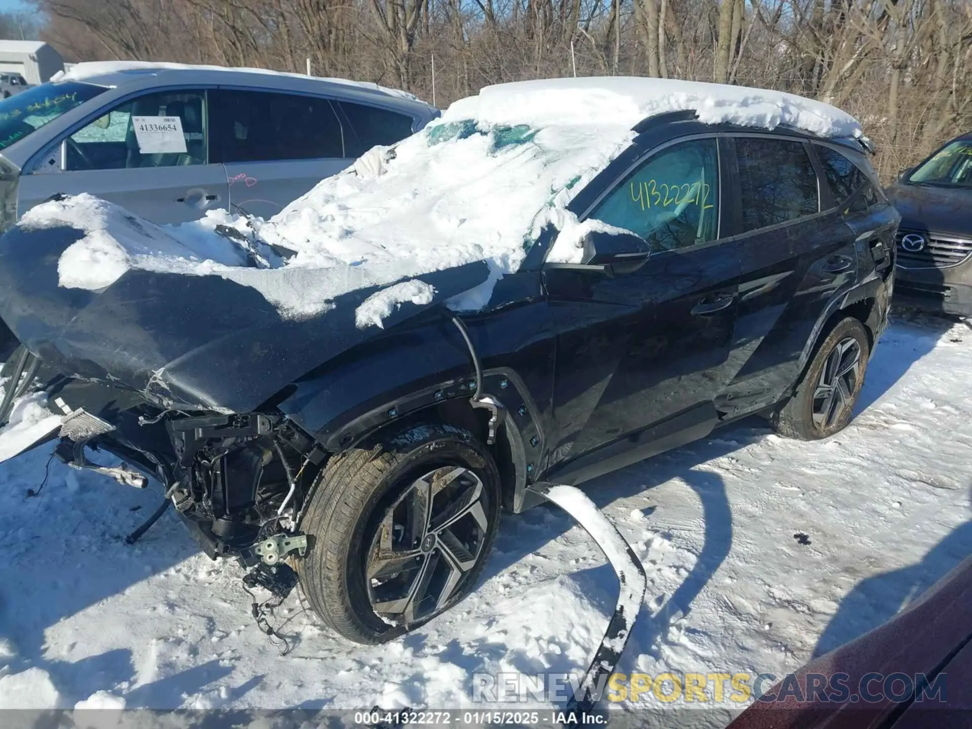 2 fotografías del automóvil dañado 5NMJCCAE2NH064412 HYUNDAI TUCSON 2022