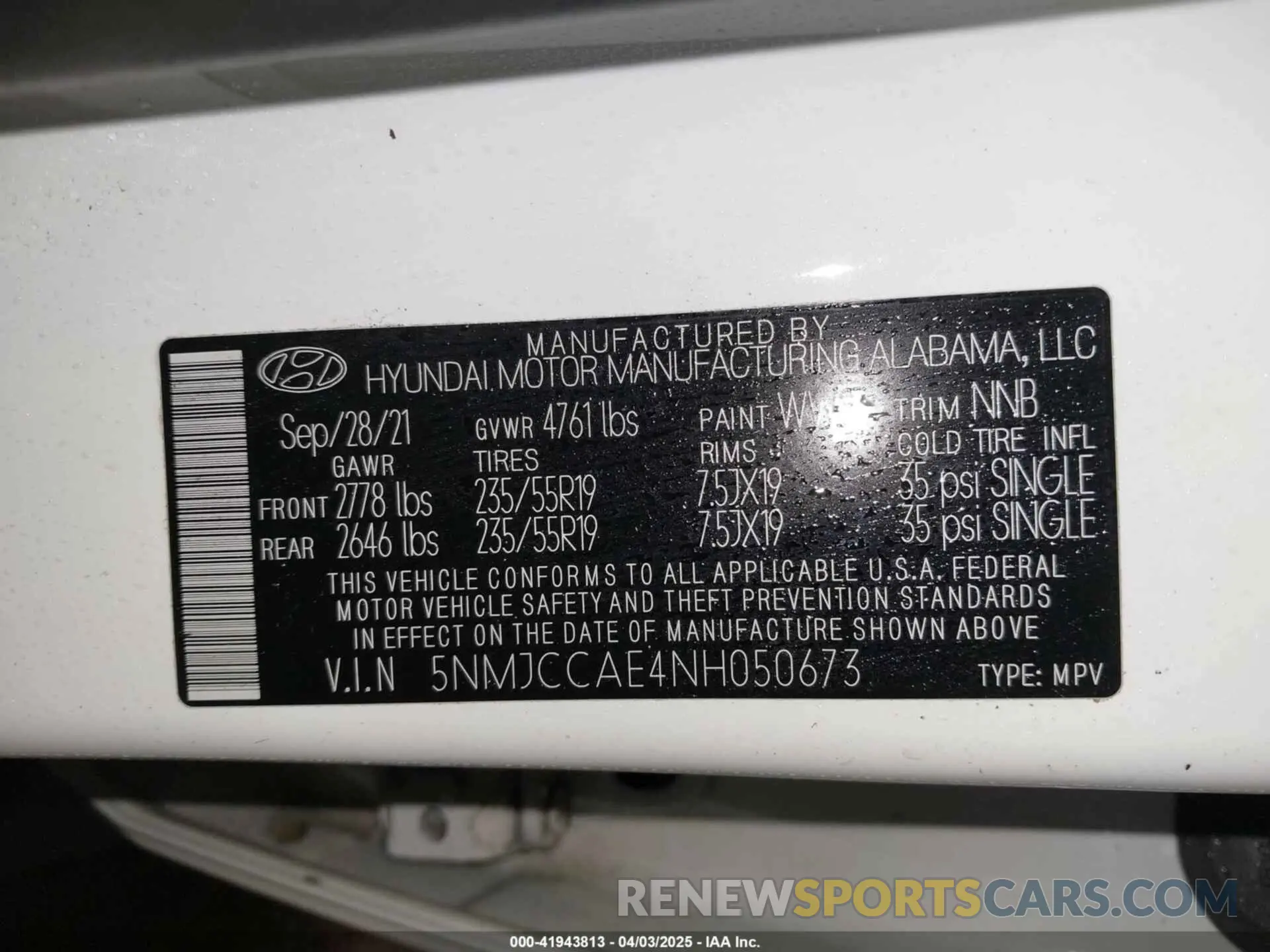 9 fotografías del automóvil dañado 5NMJCCAE4NH050673 HYUNDAI TUCSON 2022