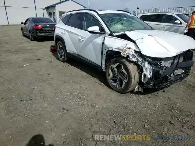 11 fotografías del automóvil dañado 5NMJCCAE4NH148313 HYUNDAI TUCSON 2022