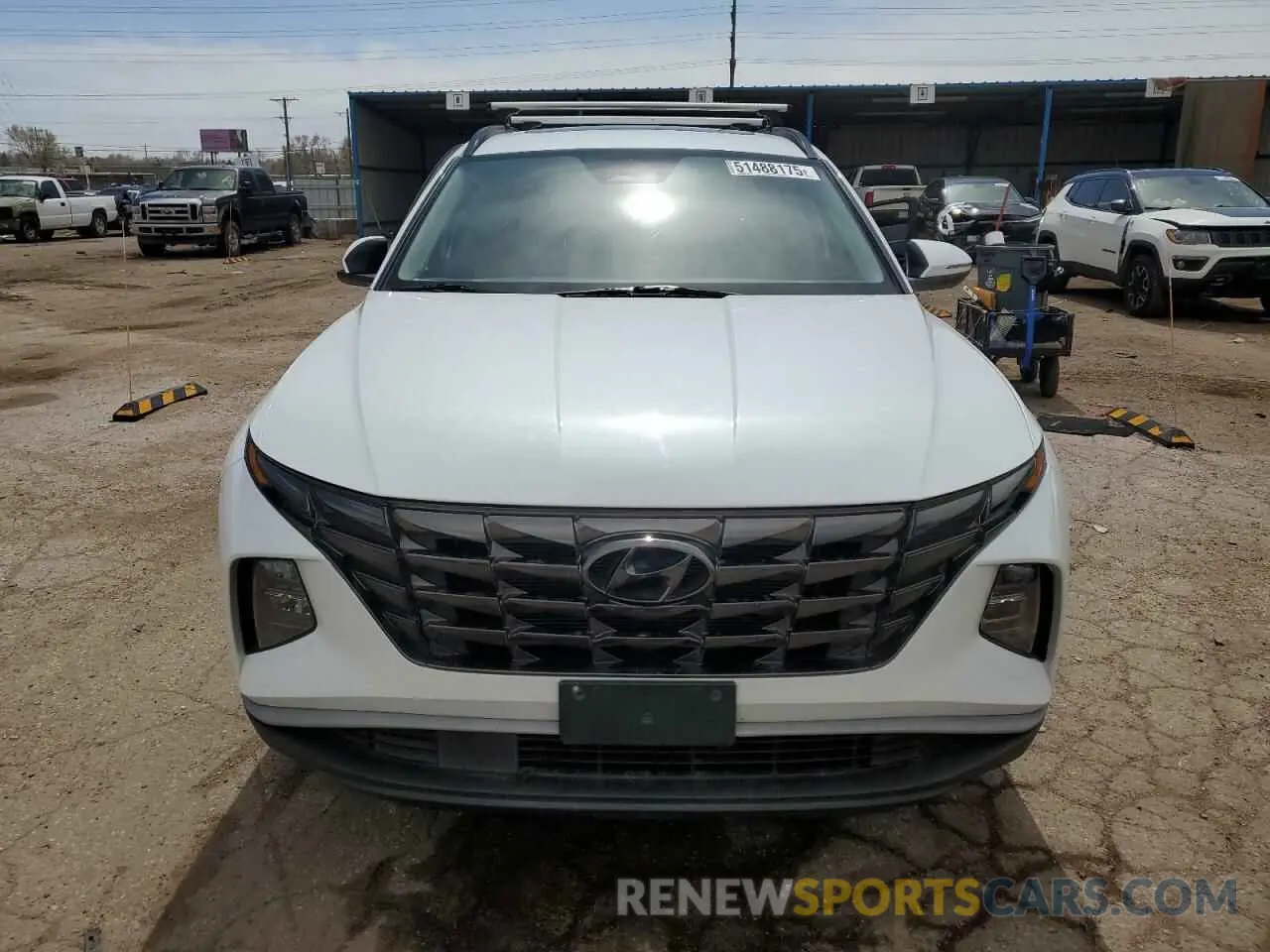 5 fotografías del automóvil dañado 5NMJCCAE5NH035292 HYUNDAI TUCSON 2022