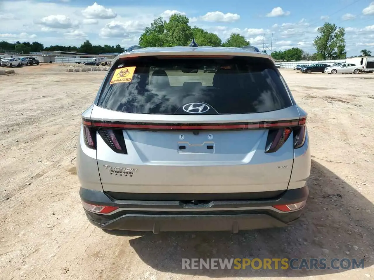 6 fotografías del automóvil dañado 5NMJCCAE6NH140049 HYUNDAI TUCSON 2022