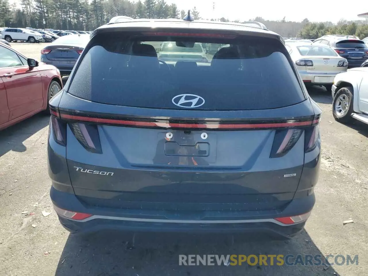 6 fotografías del automóvil dañado 5NMJCCAE8NH064897 HYUNDAI TUCSON 2022