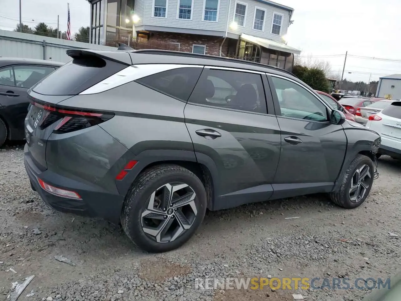 3 fotografías del automóvil dañado 5NMJCCAEXNH094466 HYUNDAI TUCSON 2022