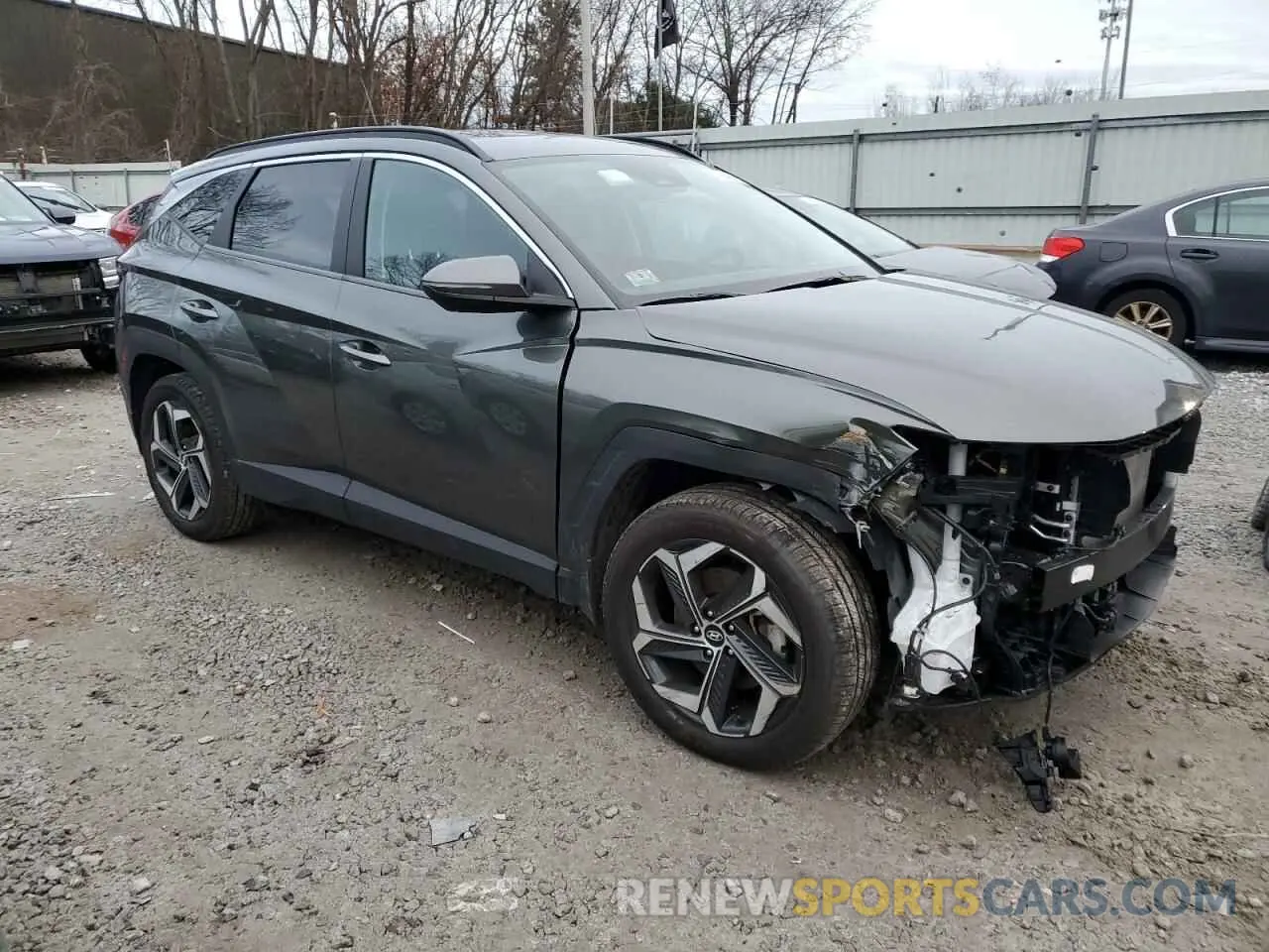 4 fotografías del automóvil dañado 5NMJCCAEXNH094466 HYUNDAI TUCSON 2022
