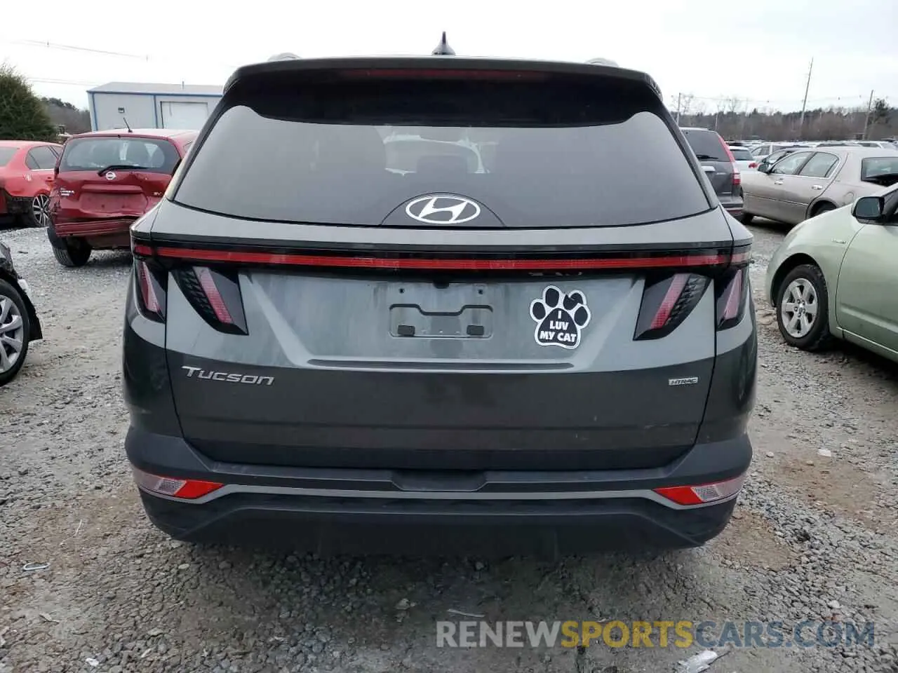 6 fotografías del automóvil dañado 5NMJCCAEXNH094466 HYUNDAI TUCSON 2022