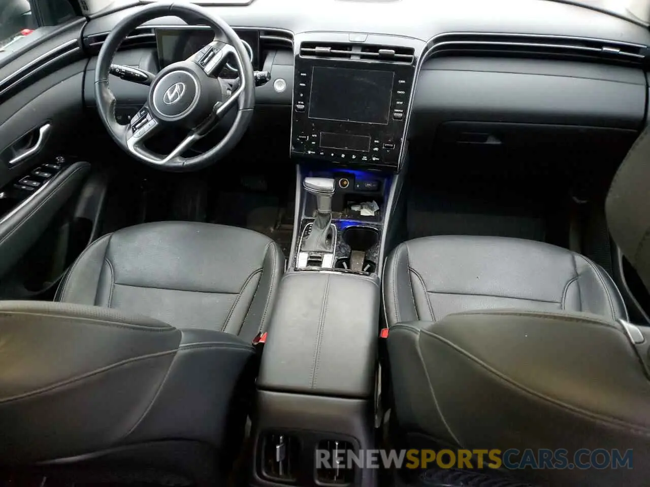 8 fotografías del automóvil dañado 5NMJCCAEXNH094466 HYUNDAI TUCSON 2022