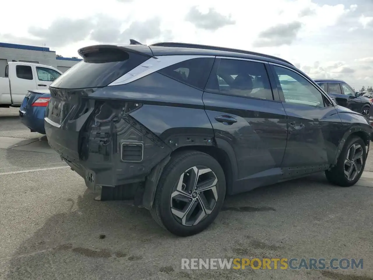 3 fotografías del automóvil dañado 5NMJE3AE0NH113231 HYUNDAI TUCSON 2022