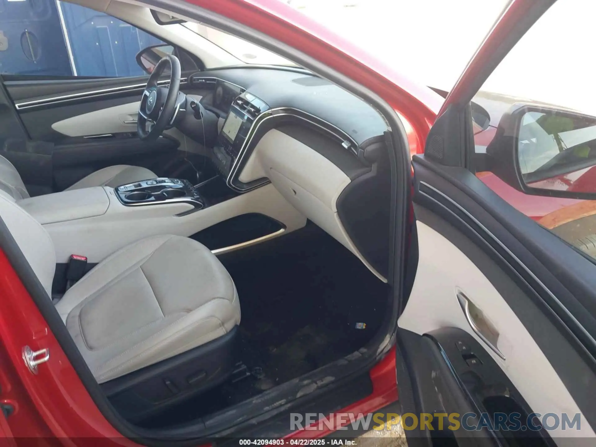 5 fotografías del automóvil dañado 5NMJE3AE3NH142738 HYUNDAI TUCSON 2022