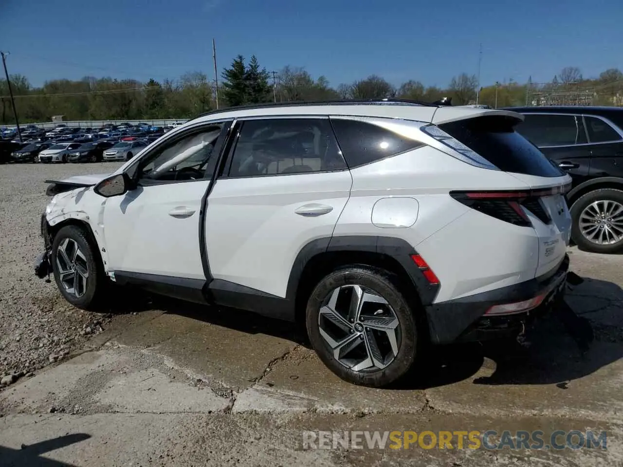 2 fotografías del automóvil dañado 5NMJE3AE5NH110308 HYUNDAI TUCSON 2022