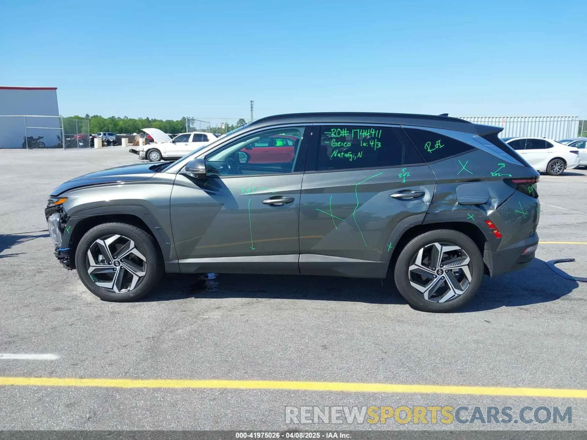 14 fotografías del automóvil dañado 5NMJE3AE5NH140442 HYUNDAI TUCSON 2022