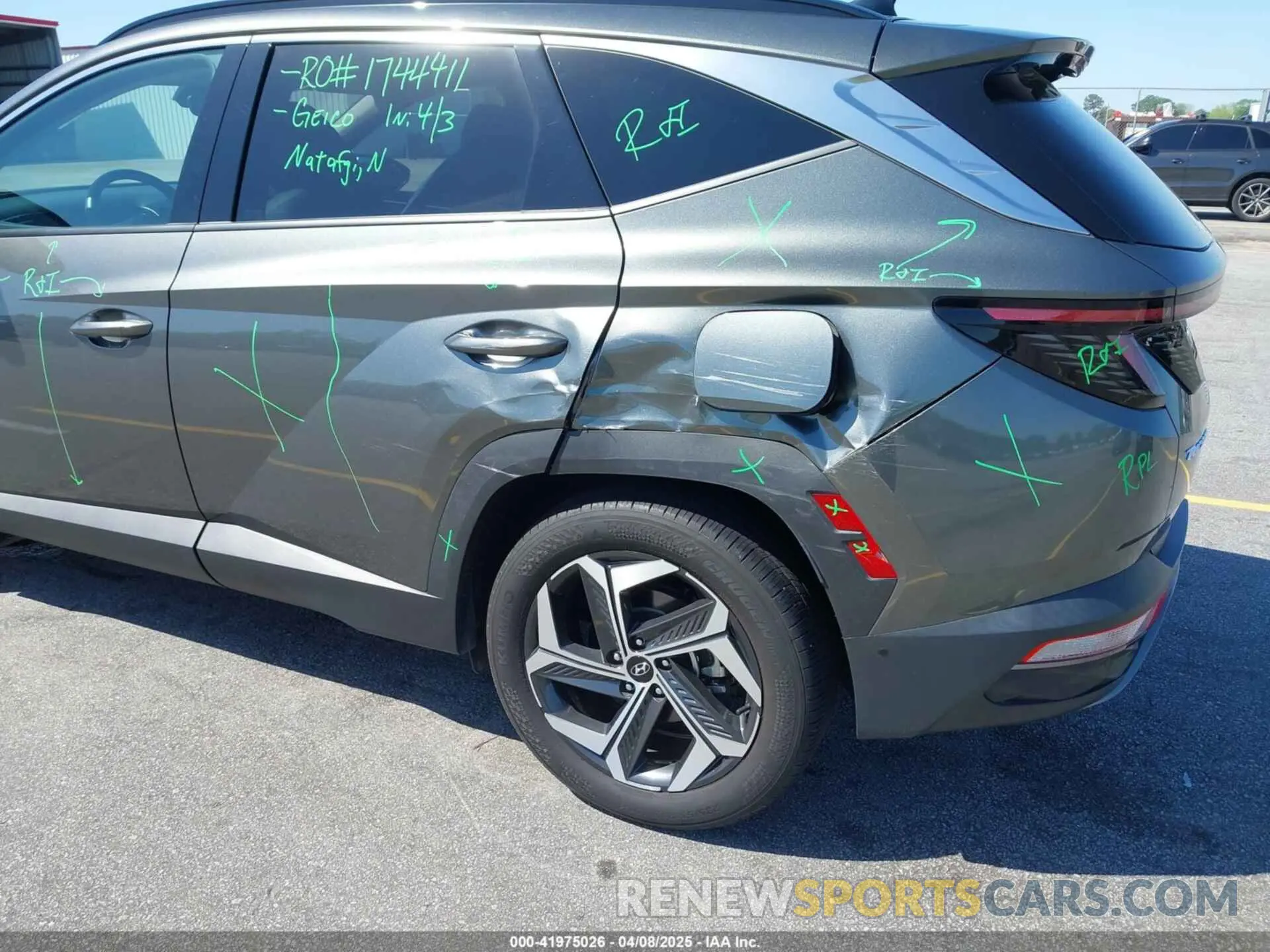 19 fotografías del automóvil dañado 5NMJE3AE5NH140442 HYUNDAI TUCSON 2022