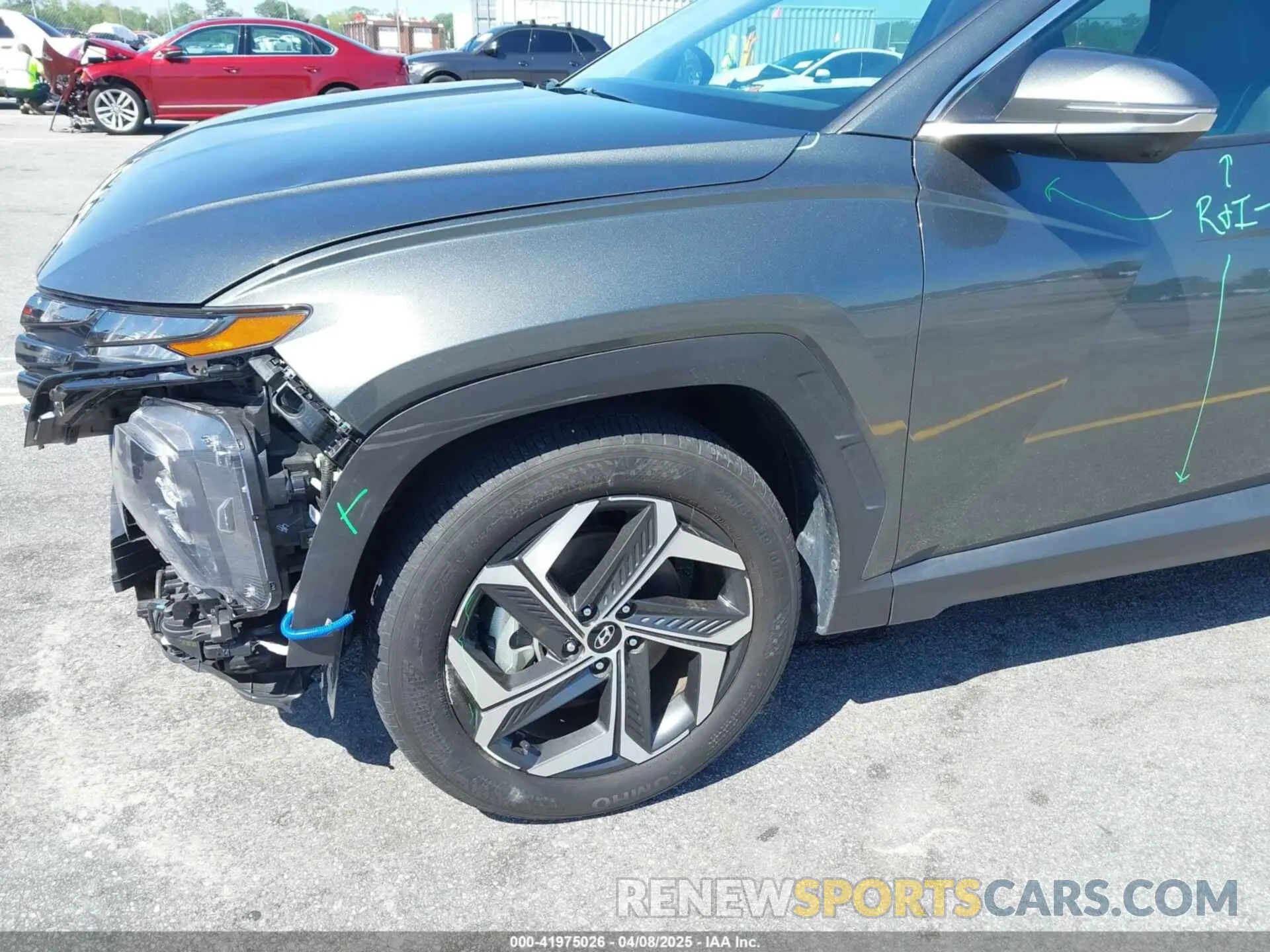 20 fotografías del automóvil dañado 5NMJE3AE5NH140442 HYUNDAI TUCSON 2022