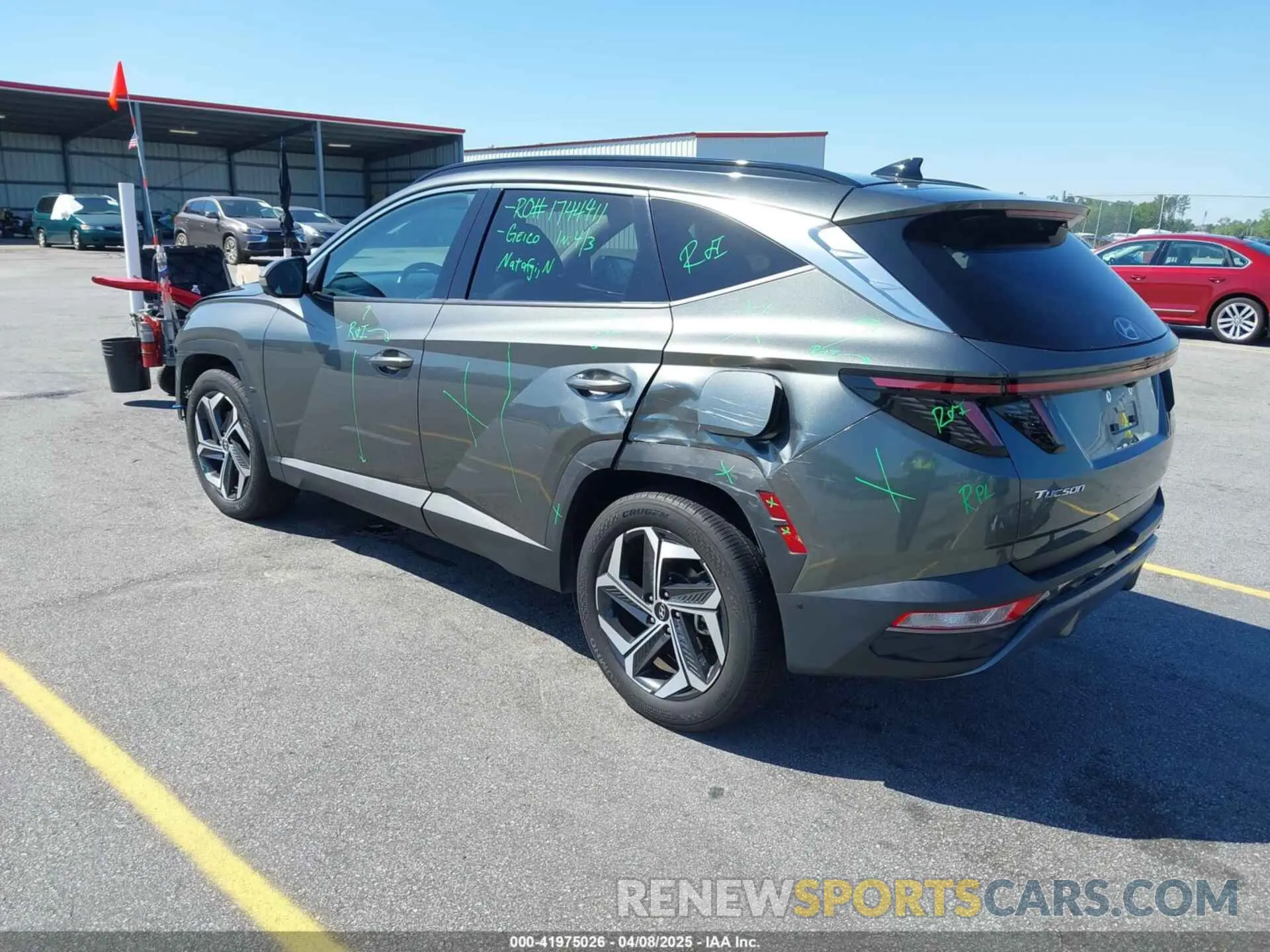 3 fotografías del automóvil dañado 5NMJE3AE5NH140442 HYUNDAI TUCSON 2022