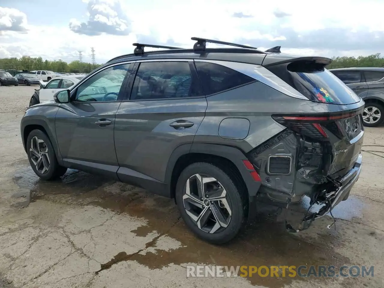 2 fotografías del automóvil dañado 5NMJE3AE8NH141245 HYUNDAI TUCSON 2022