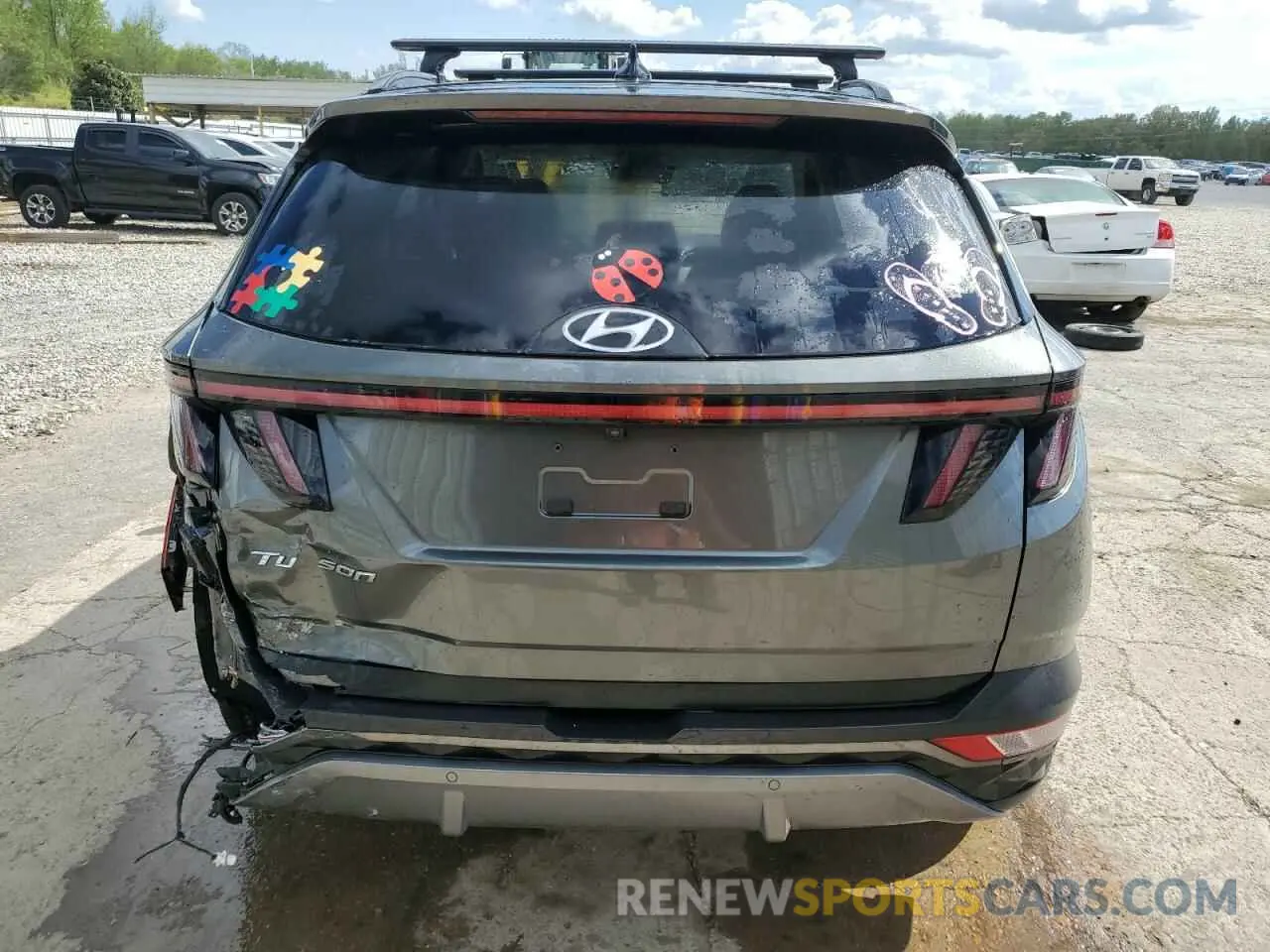 6 fotografías del automóvil dañado 5NMJE3AE8NH141245 HYUNDAI TUCSON 2022