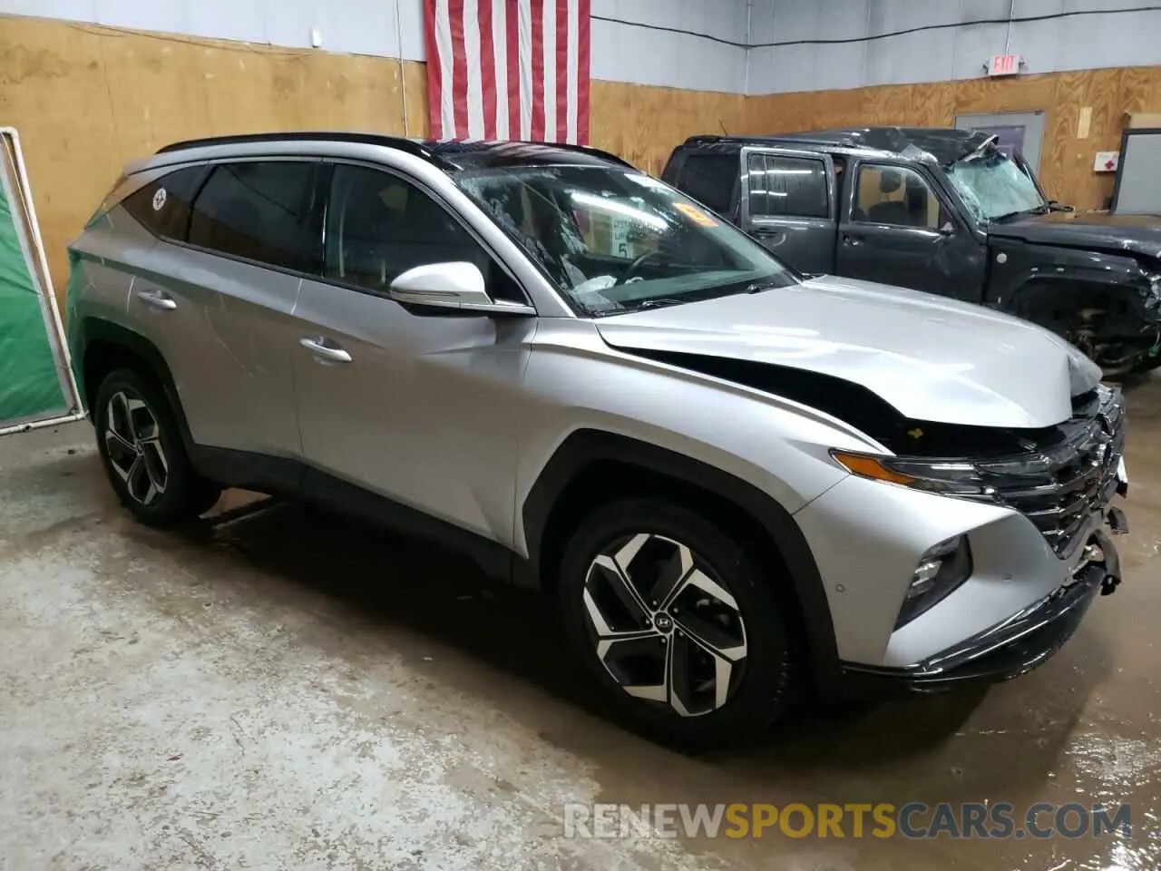 4 fotografías del automóvil dañado 5NMJECAE1NH101704 HYUNDAI TUCSON 2022