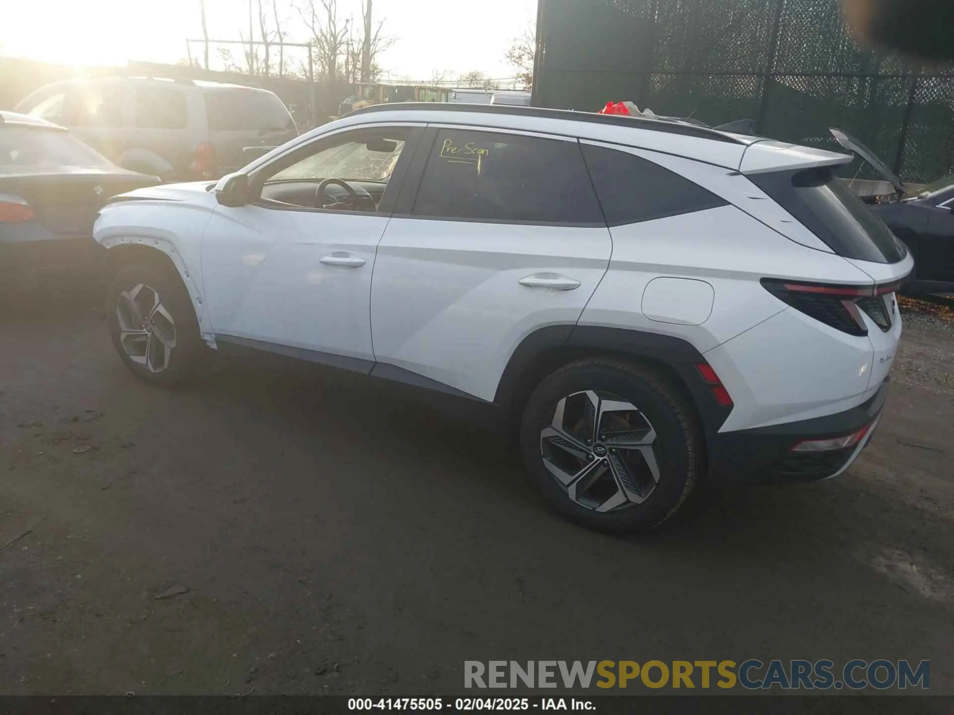 3 fotografías del automóvil dañado 5NMJECAE2NH024163 HYUNDAI TUCSON 2022