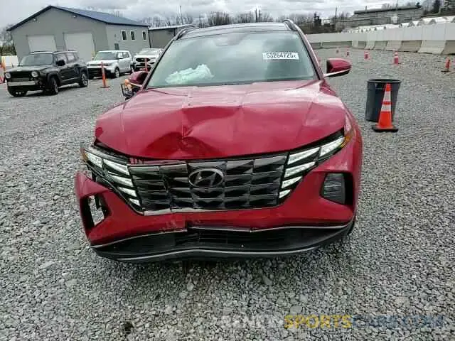 11 fotografías del automóvil dañado 5NMJECAE3NH073047 HYUNDAI TUCSON 2022