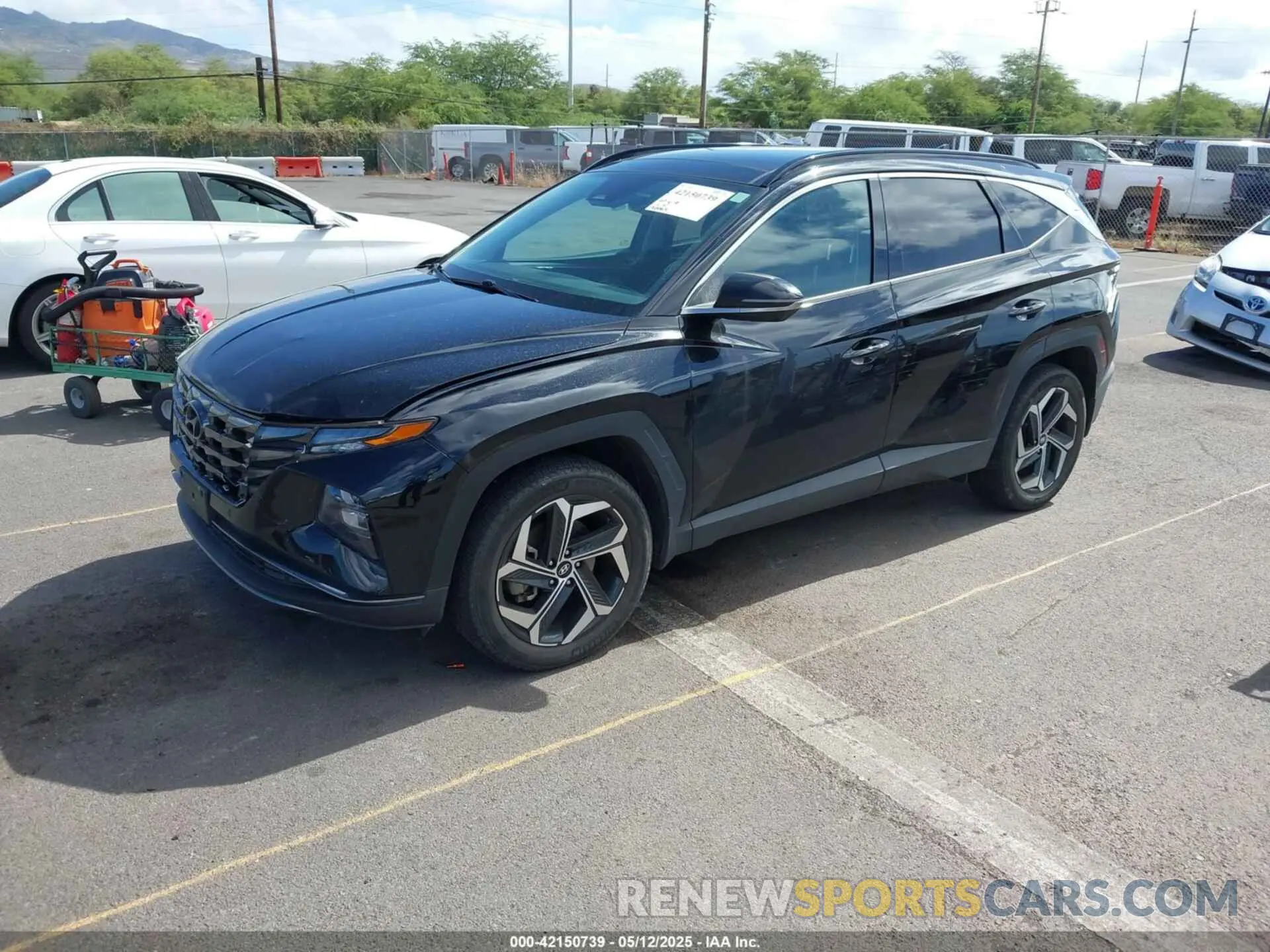 2 fotografías del automóvil dañado 5NMJECAE6NH051334 HYUNDAI TUCSON 2022