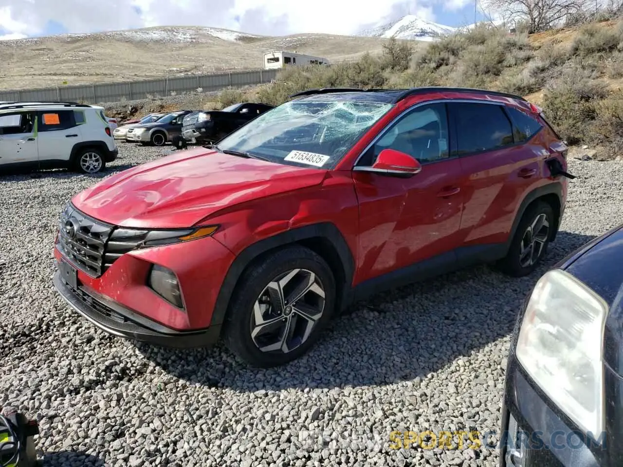 1 fotografías del automóvil dañado 5NMJECAE6NH111936 HYUNDAI TUCSON 2022