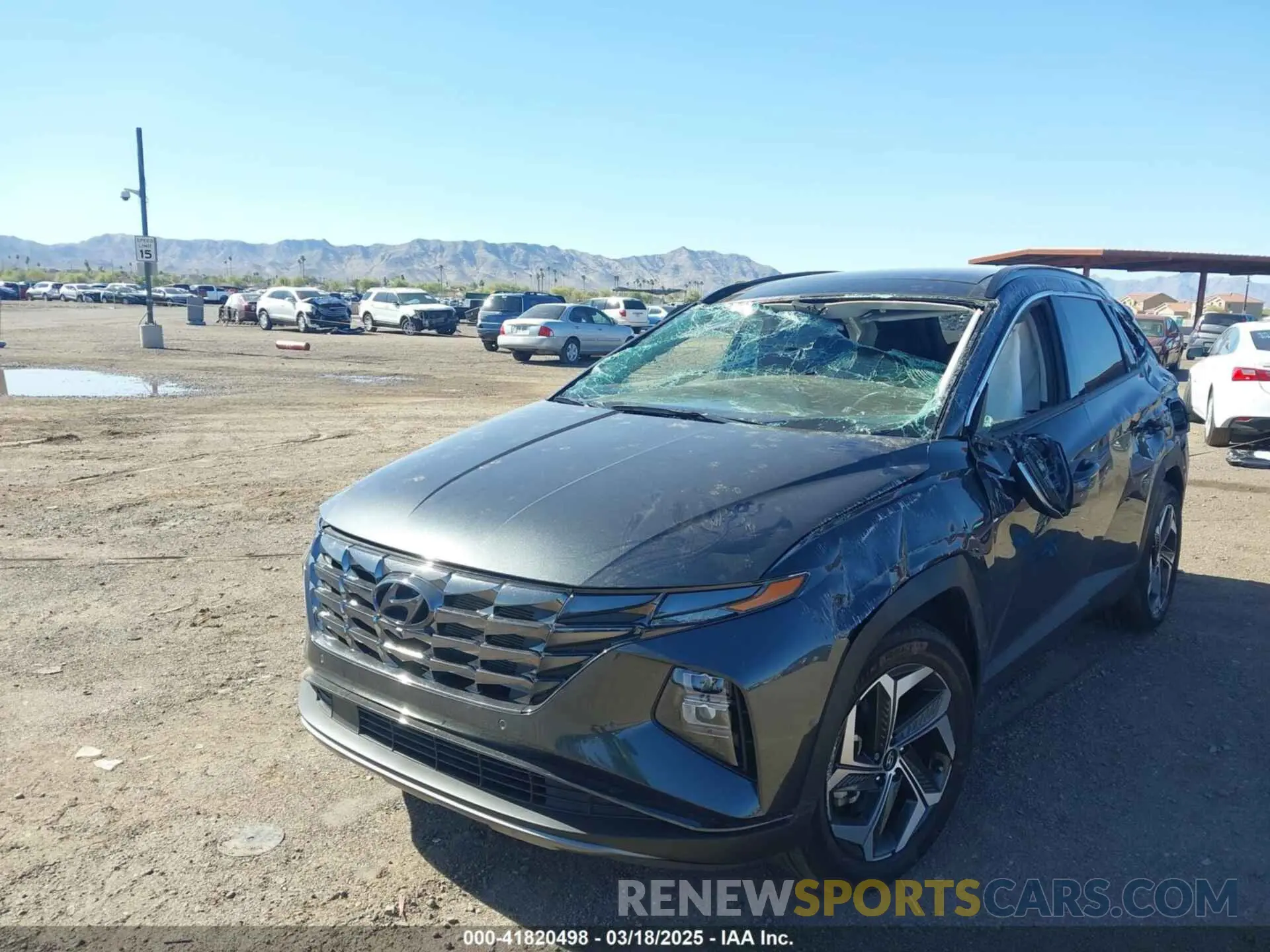 2 fotografías del automóvil dañado 5NMJECAE8NH146705 HYUNDAI TUCSON 2022