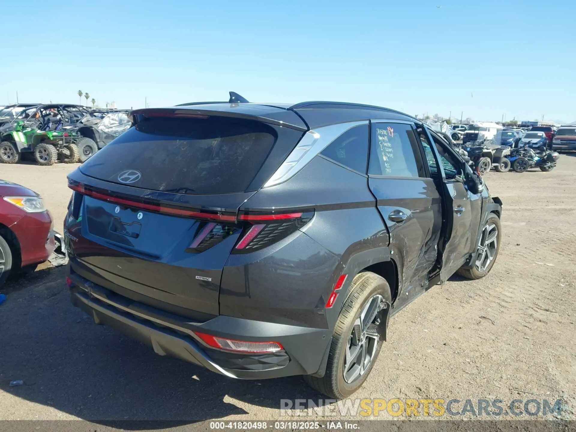 4 fotografías del automóvil dañado 5NMJECAE8NH146705 HYUNDAI TUCSON 2022