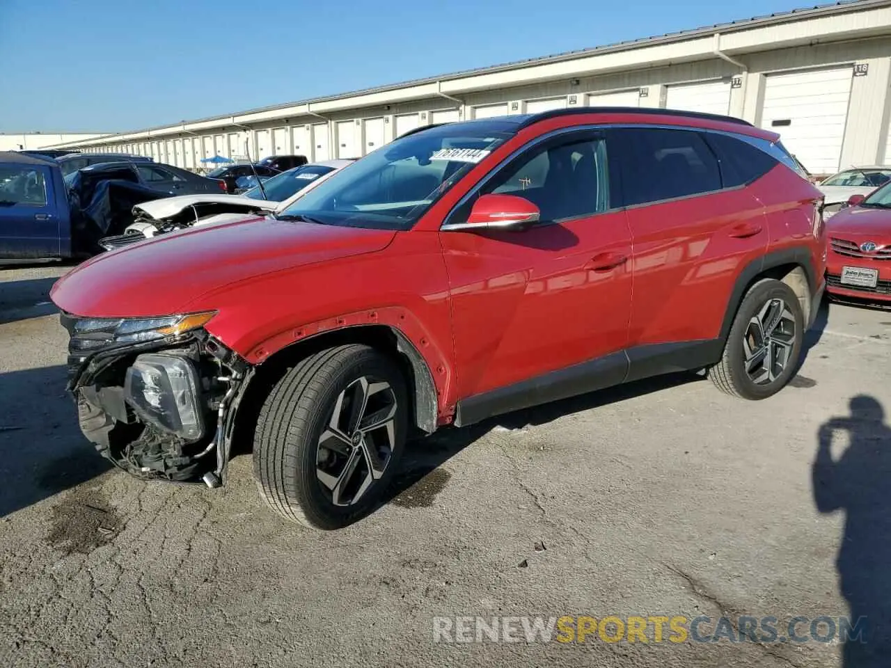 1 fotografías del automóvil dañado 5NMJECAE9NH051862 HYUNDAI TUCSON 2022