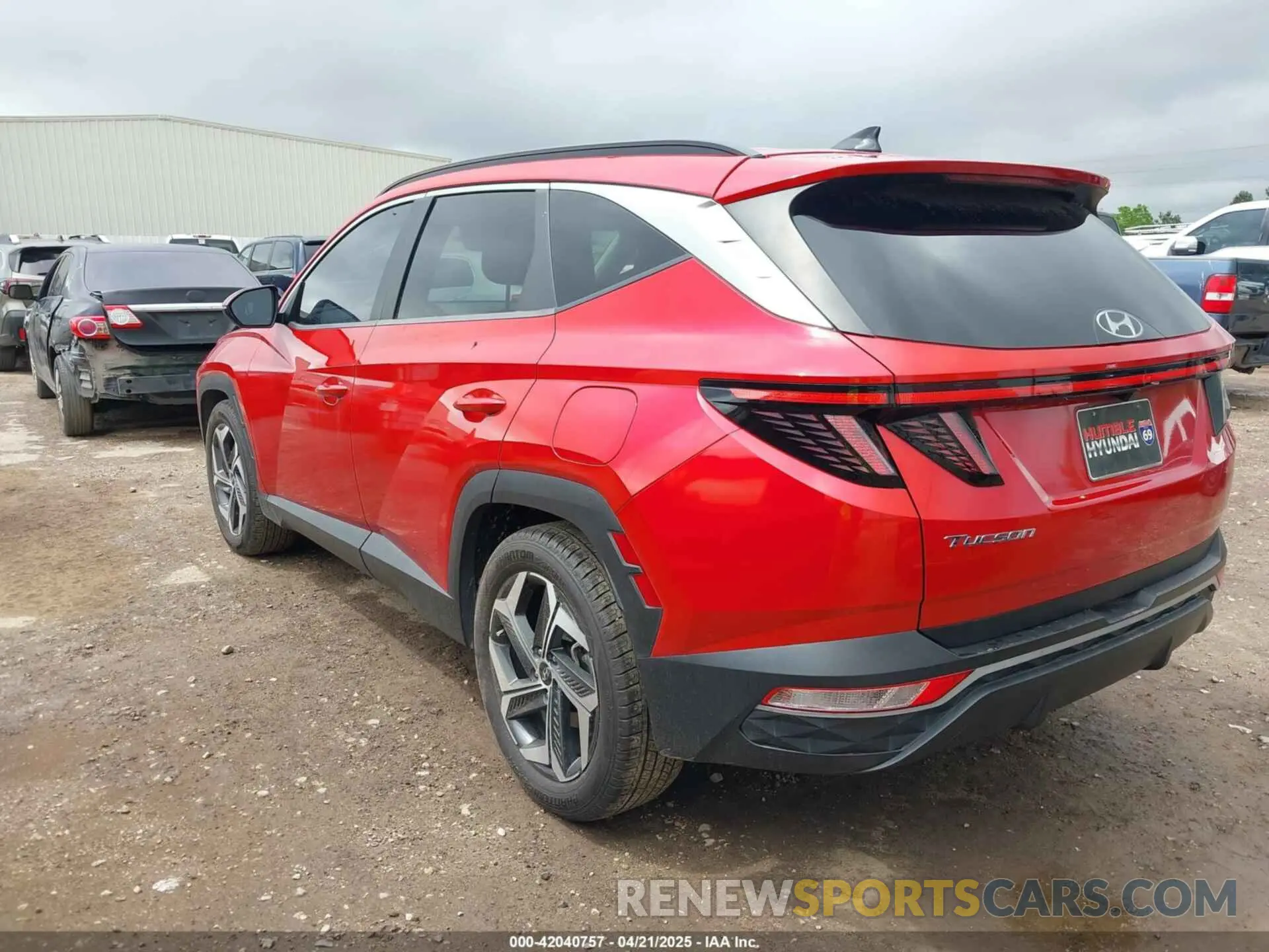 3 fotografías del automóvil dañado 5NMJF3AE2NH063462 HYUNDAI TUCSON 2022